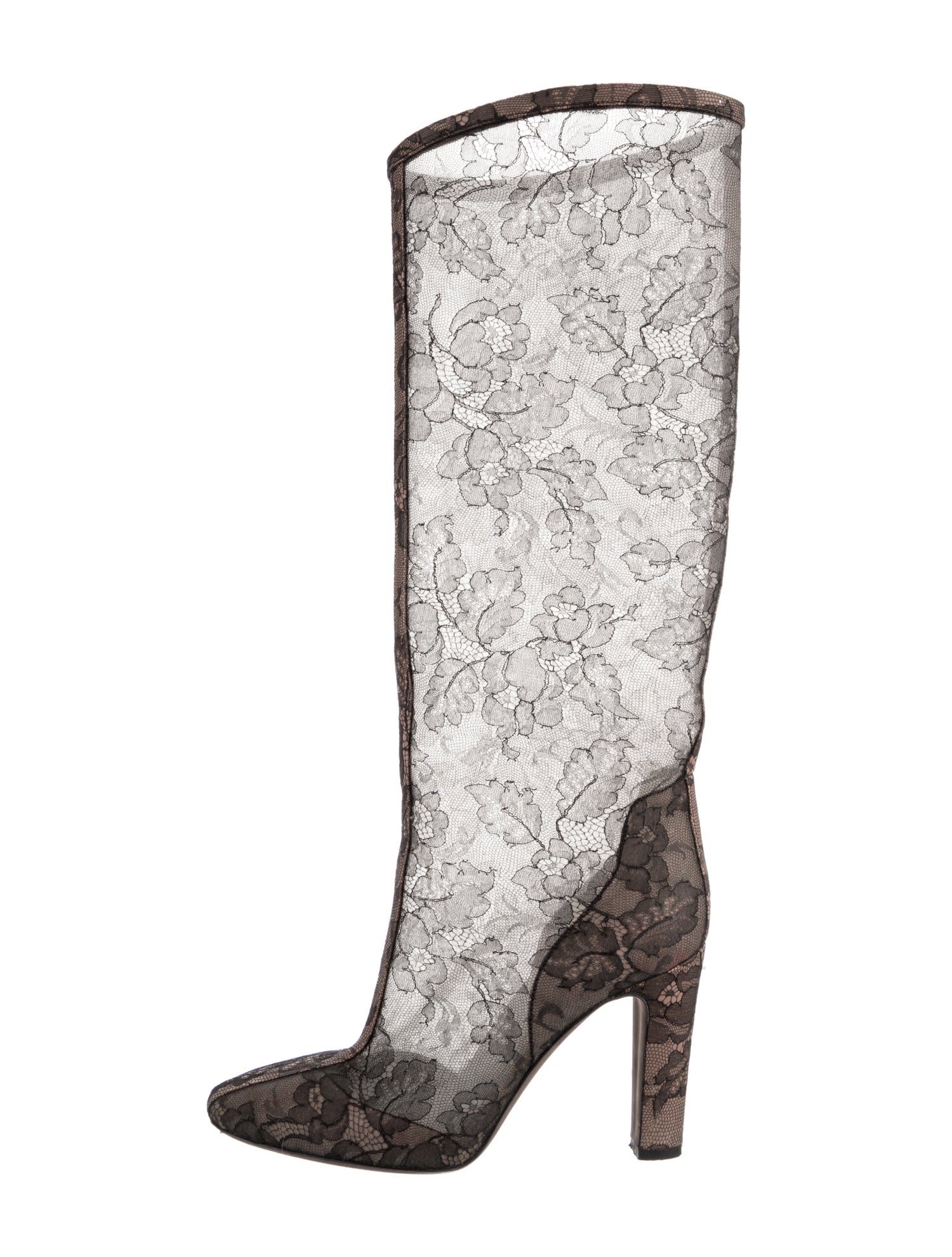Valentino Lace Lace Pattern Boots