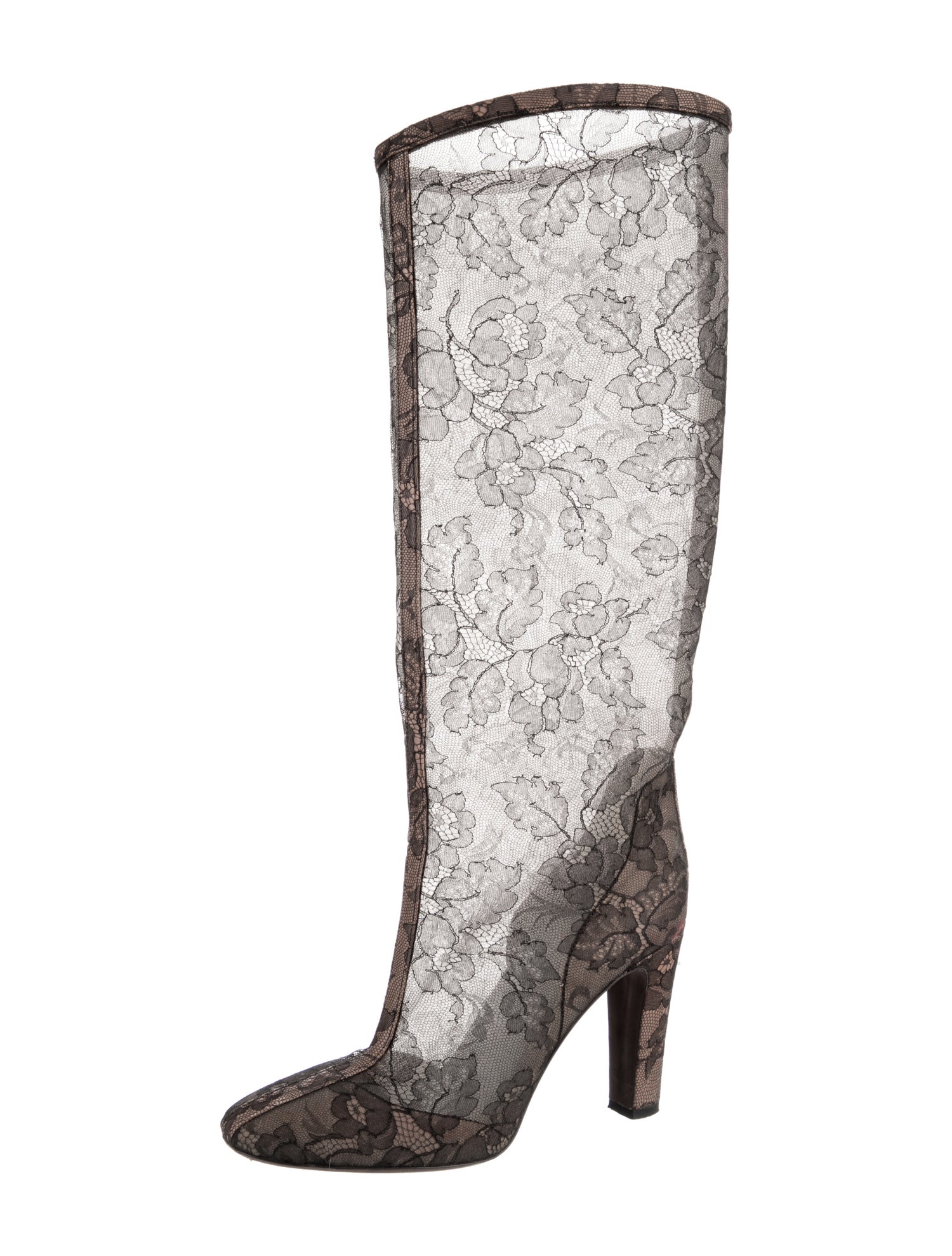 Valentino Lace Lace Pattern Boots