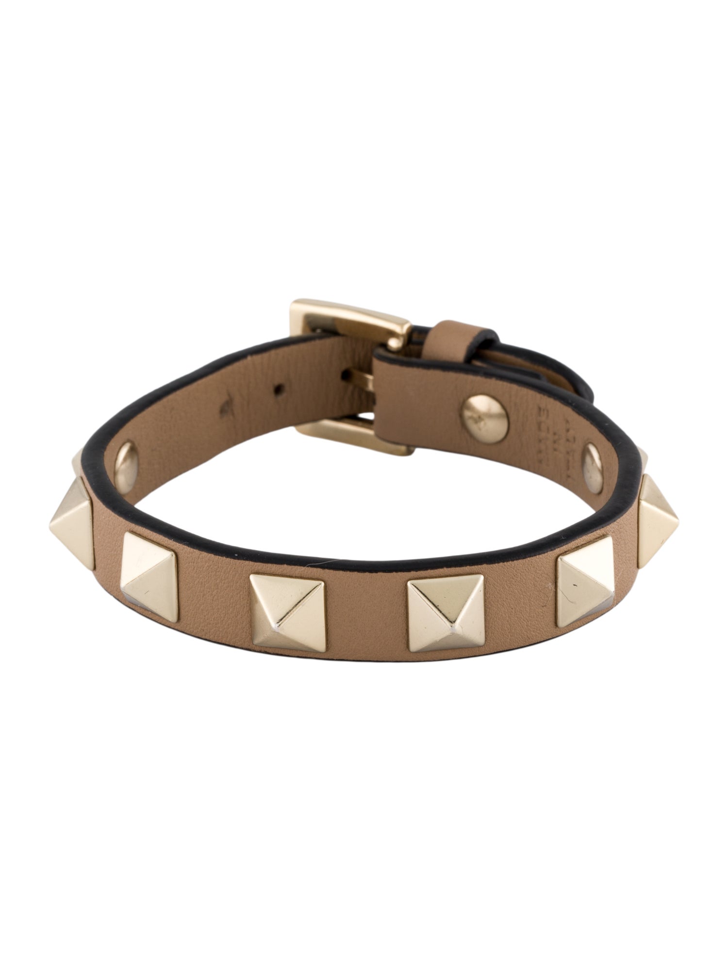 Valentino Leather Rockstud Wrap Bracelet