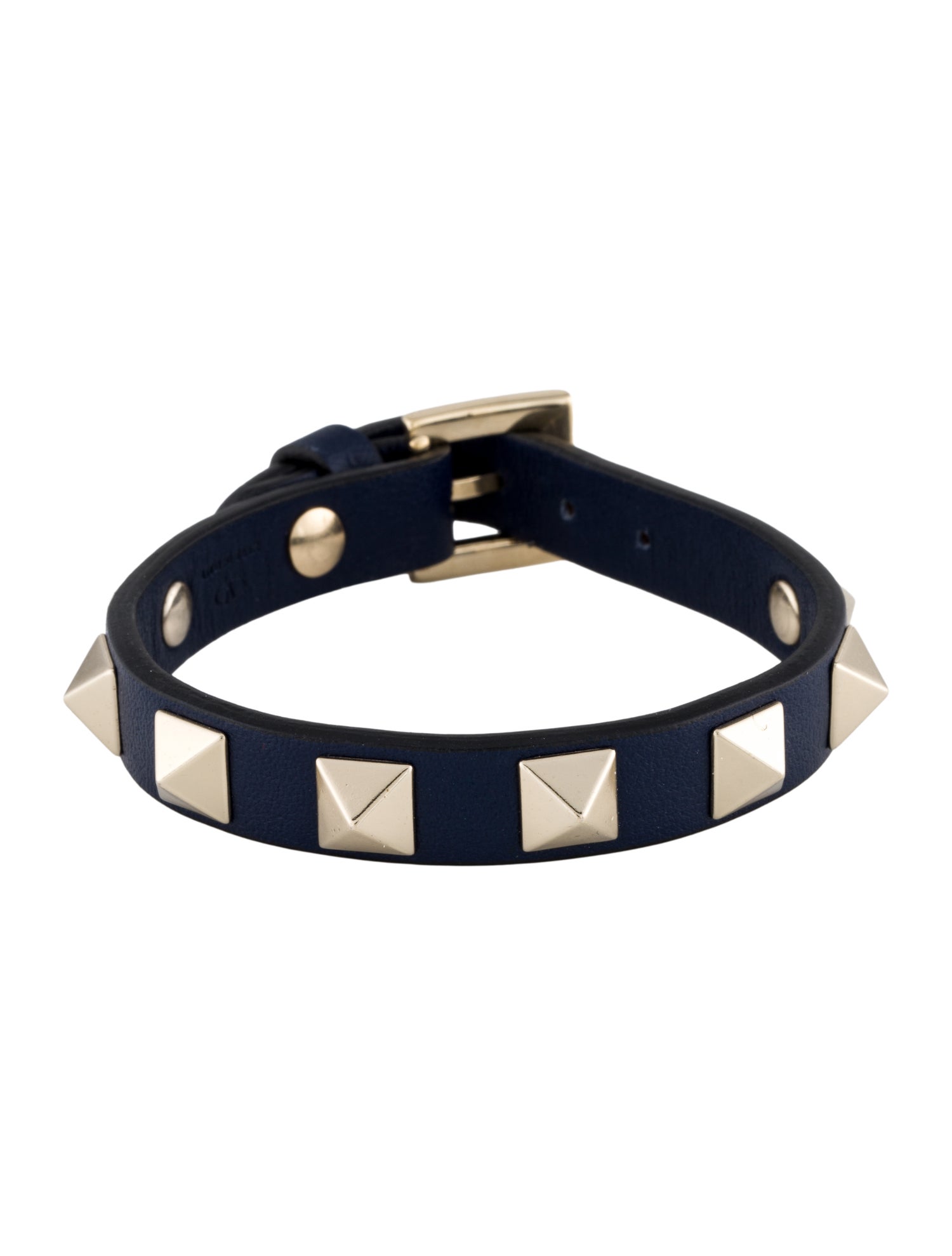 Valentino Rockstud Leather Wrap Bracelet