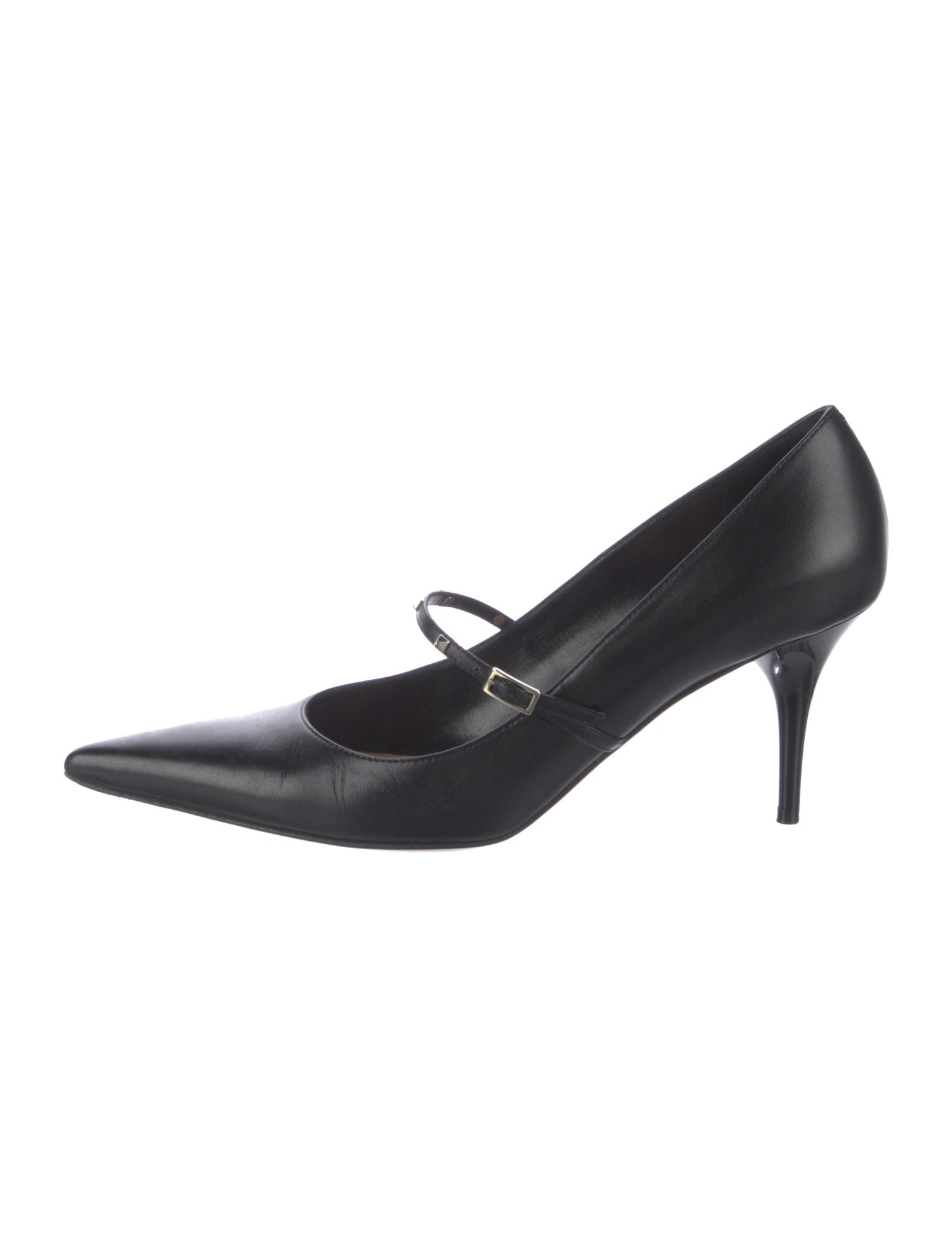Valentino Rockstud Accents Leather Pumps