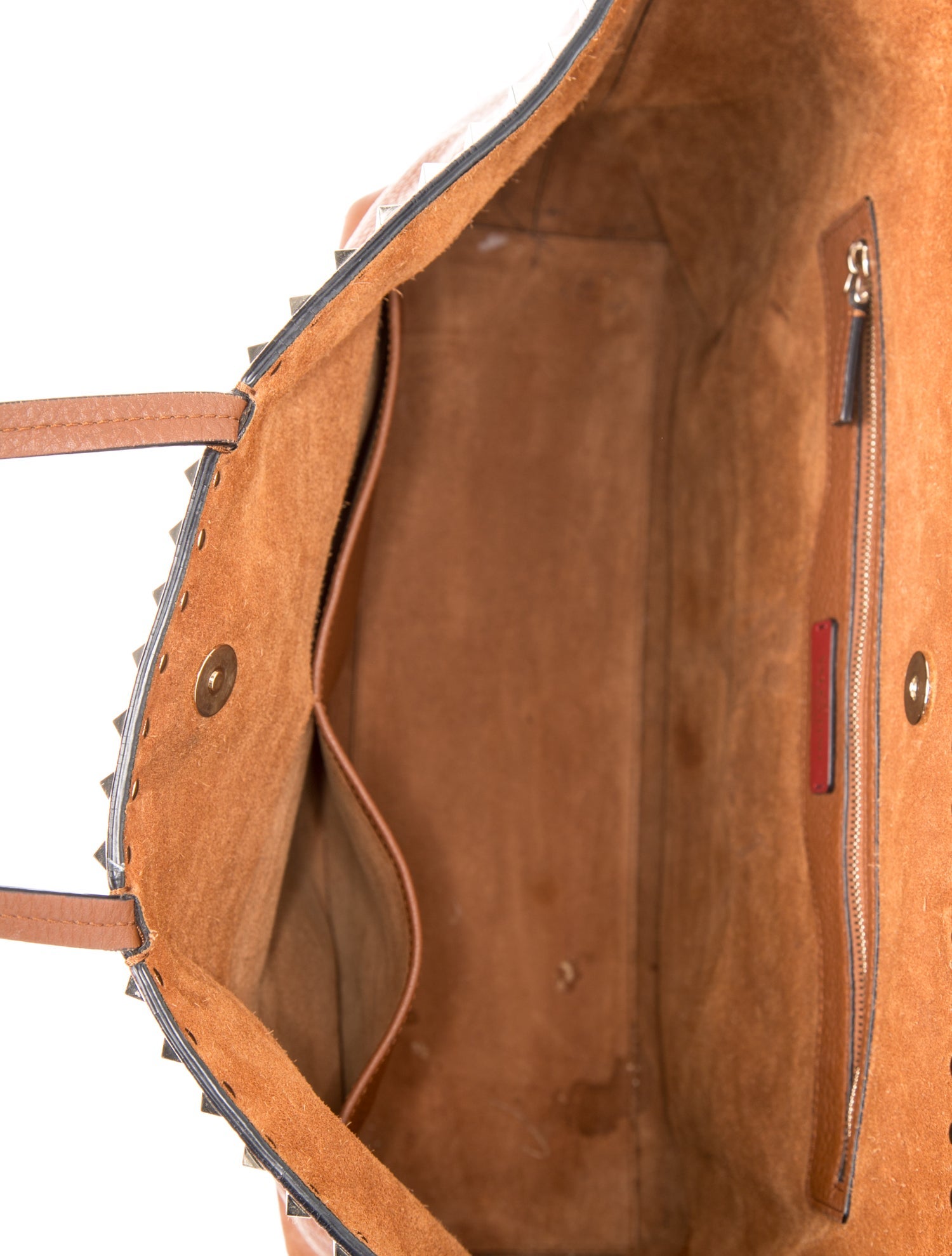Valentino Rockstud Spike Tote - Brown Totes, Handbags - VAL561999
