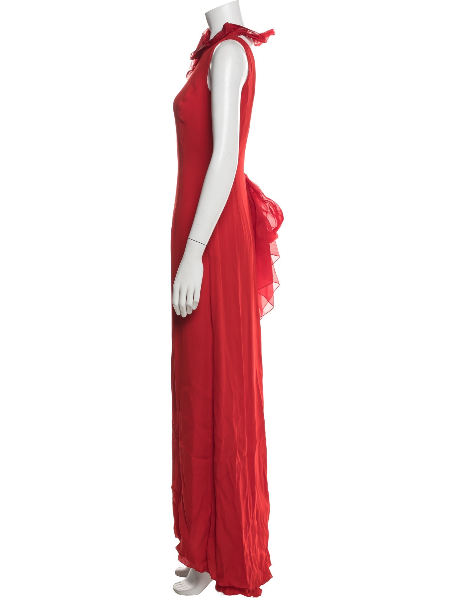 Valentino Silk Long Dress - Red Dresses, Clothing - VAL562229