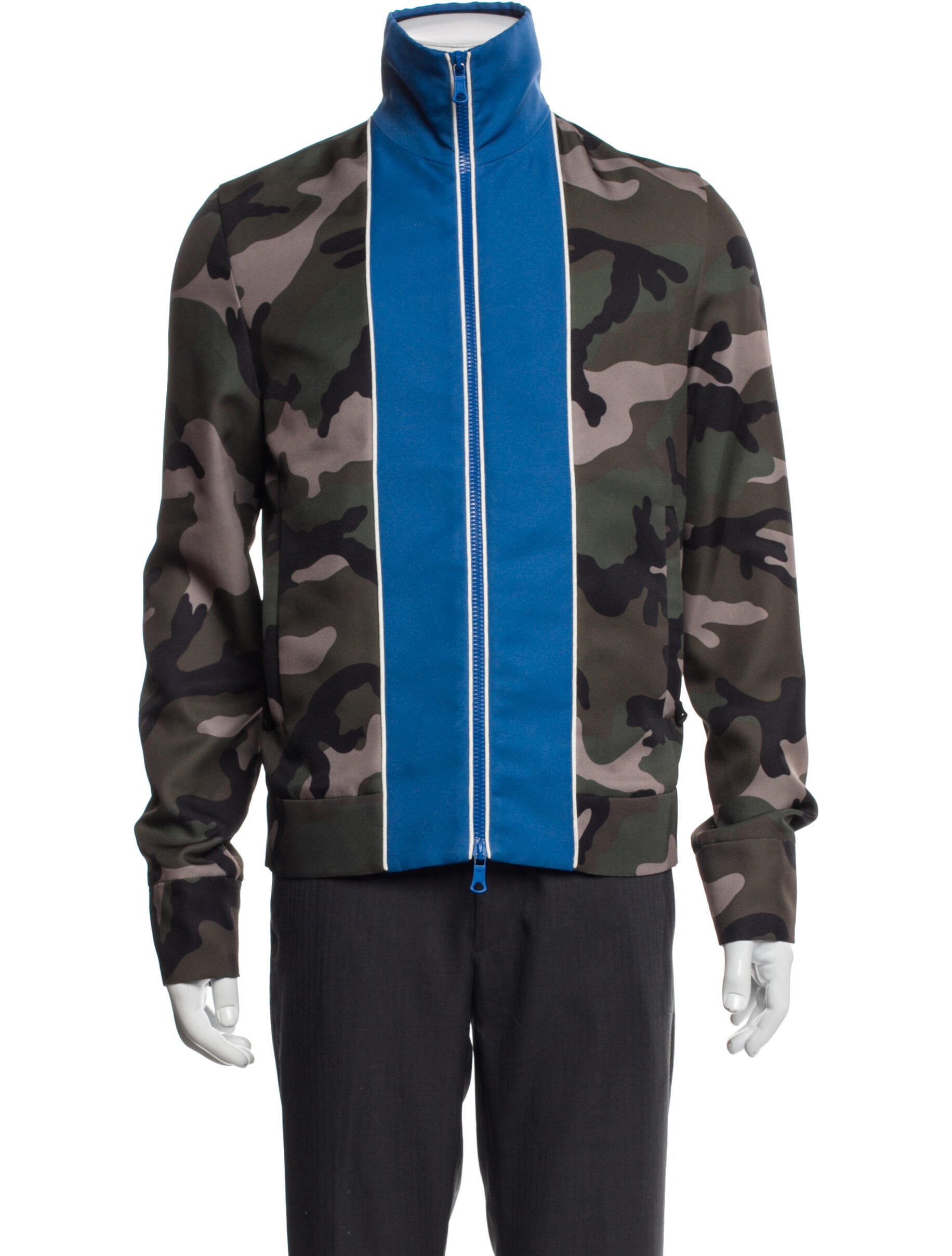 Valentino Camouflage Print Windbreaker