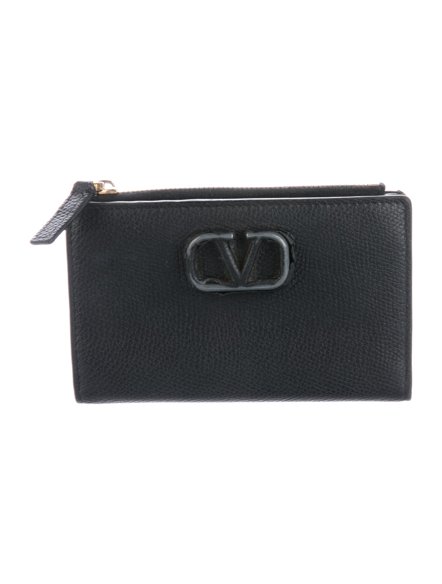 Valentino Signature Logo Leather Wallet