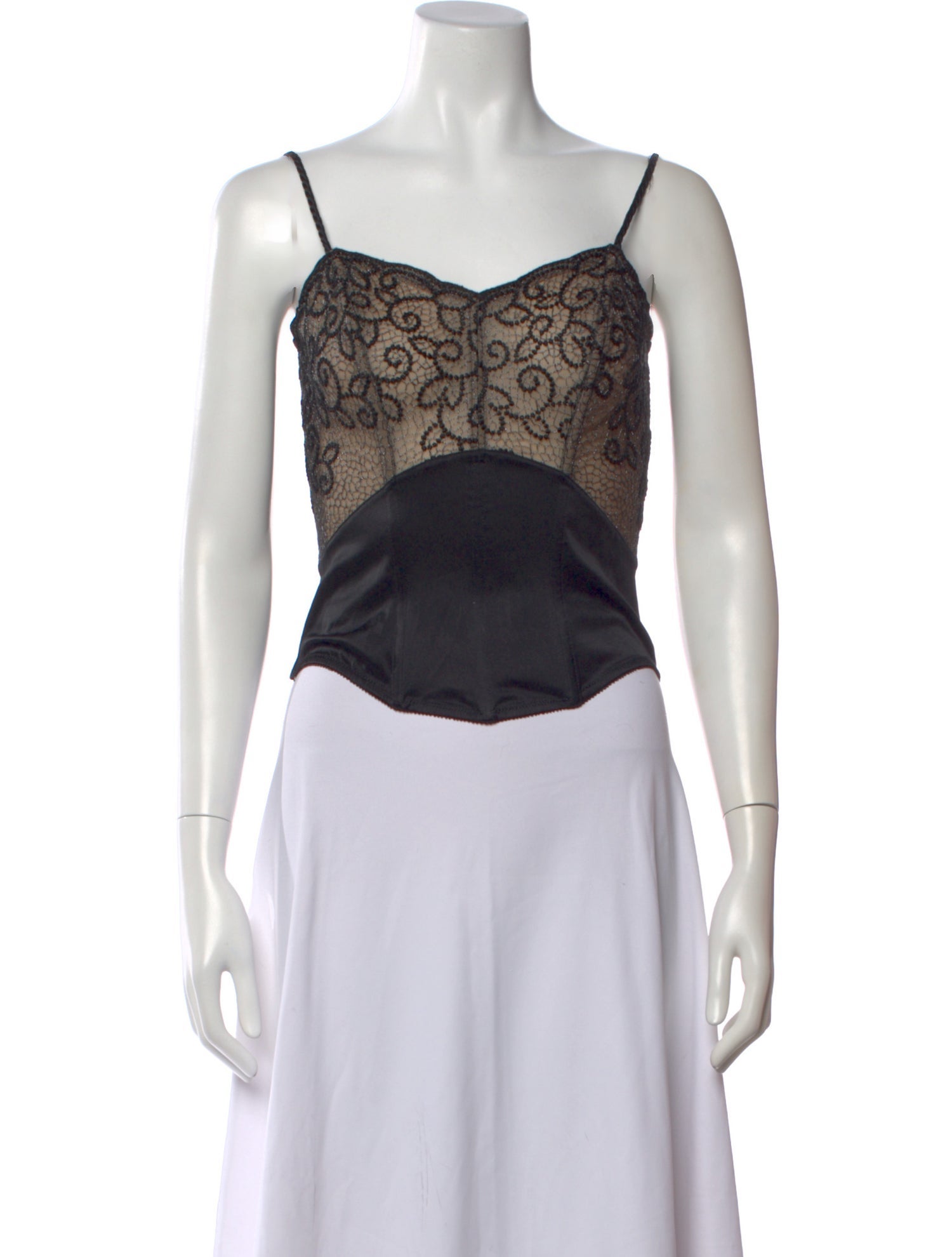 Valentino Lace Pattern V-Neck Top