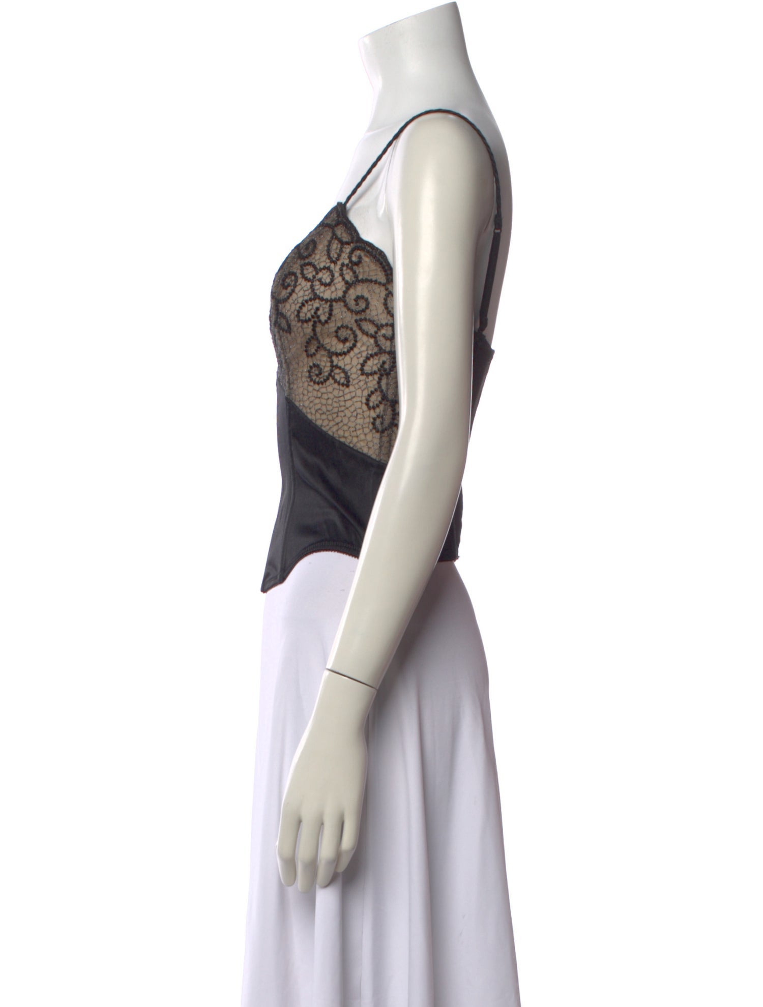 Valentino Lace Pattern V-Neck Top