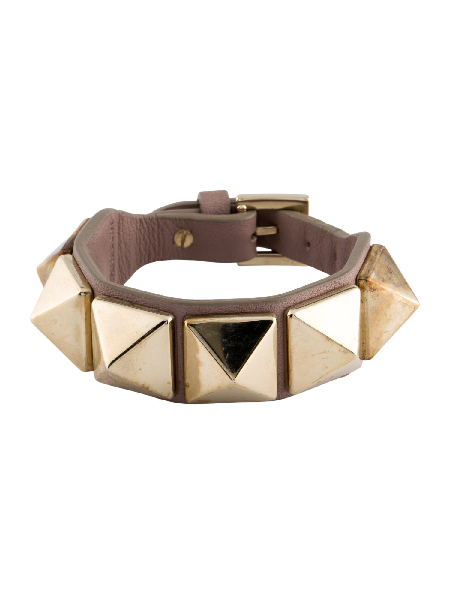 Valentino Rockstud Leather Wrap Bracelet