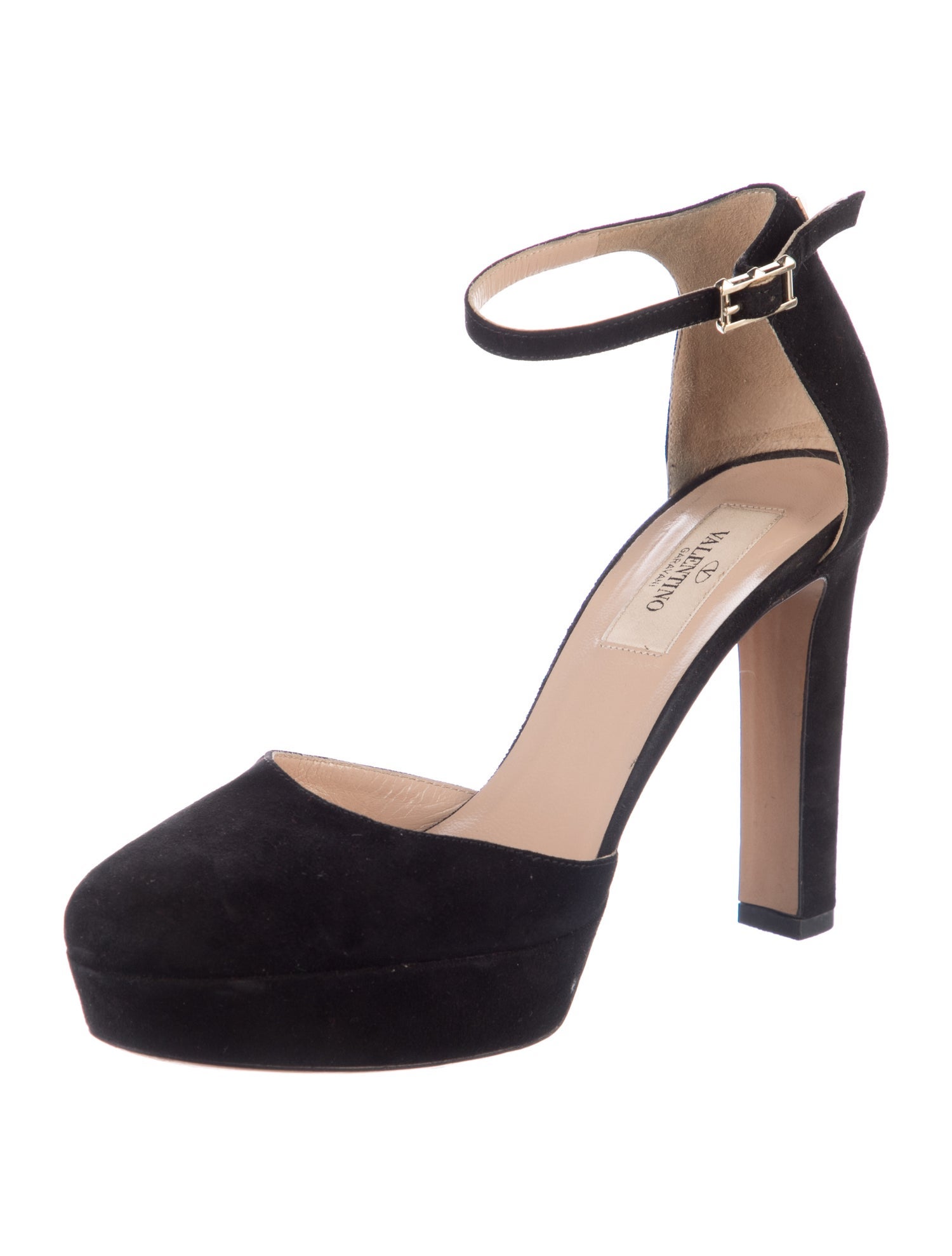 Valentino Suede D'Orsay Pumps