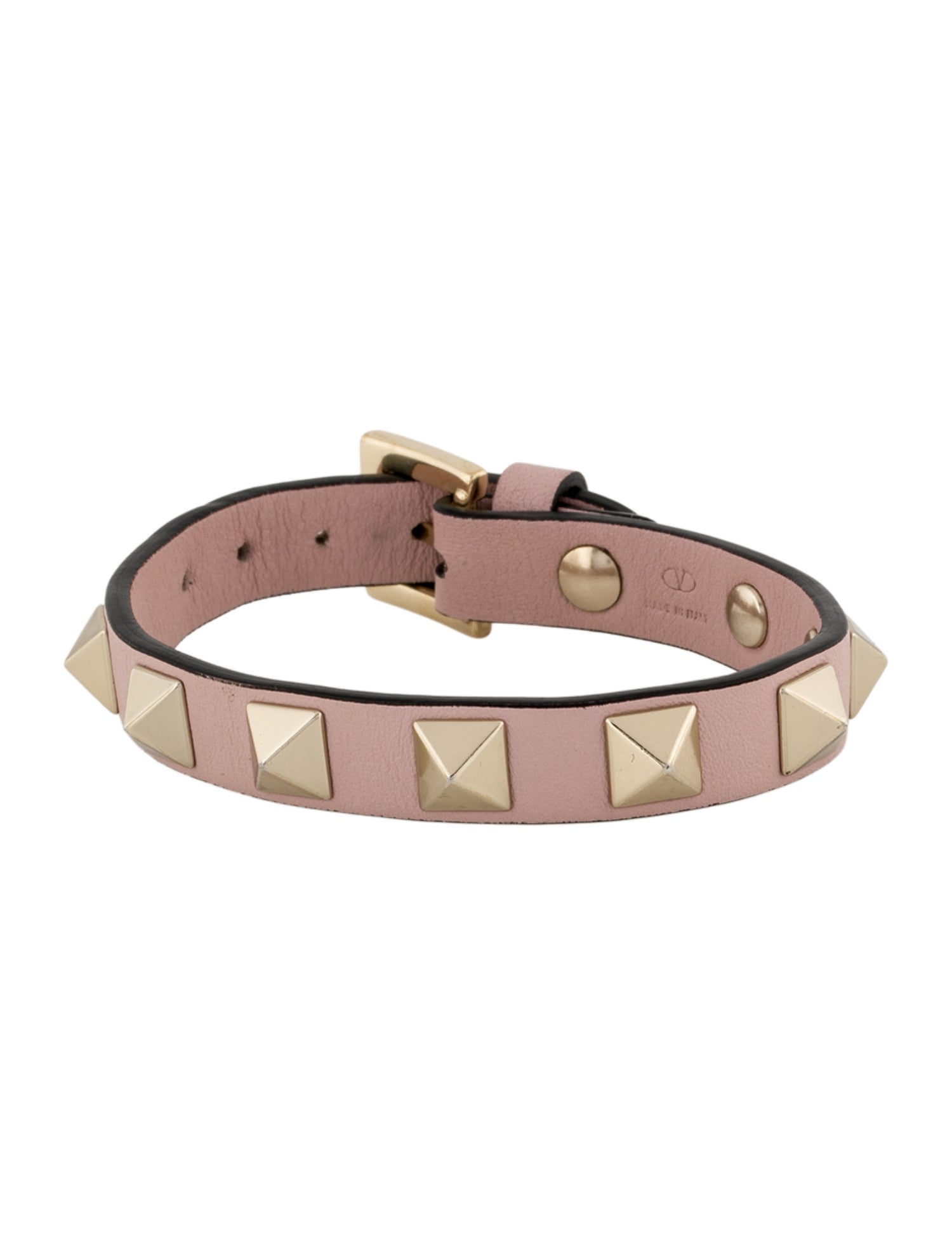 Valentino Leather Rockstud Wrap Bracelet