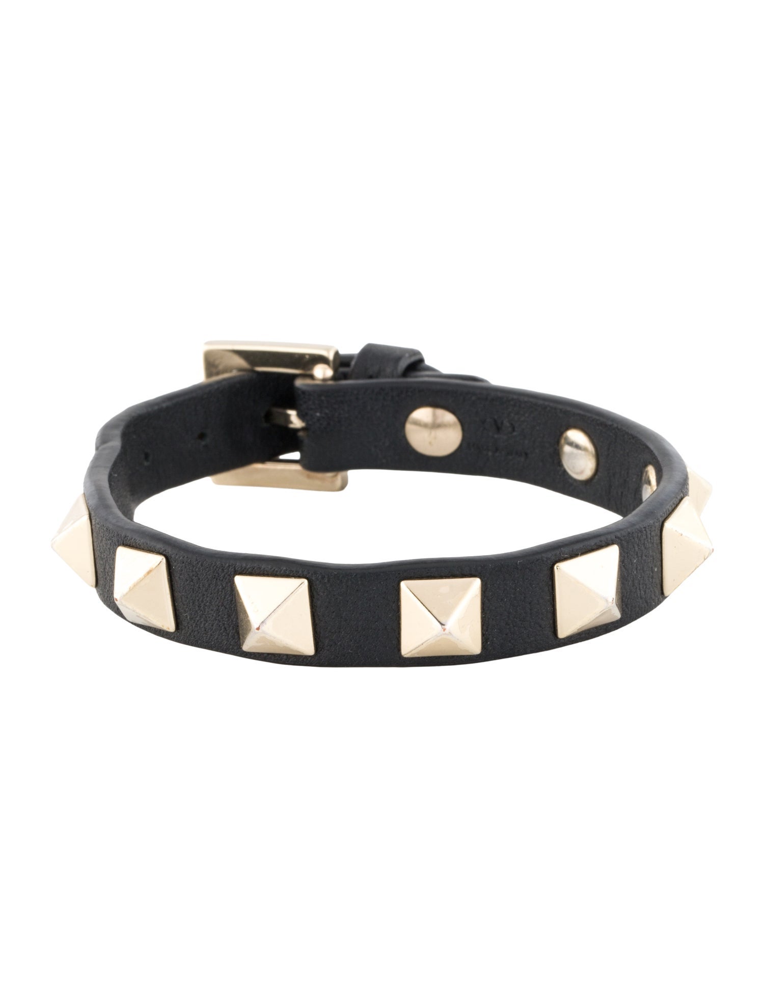 Valentino Leather Rockstud Wrap Bracelet