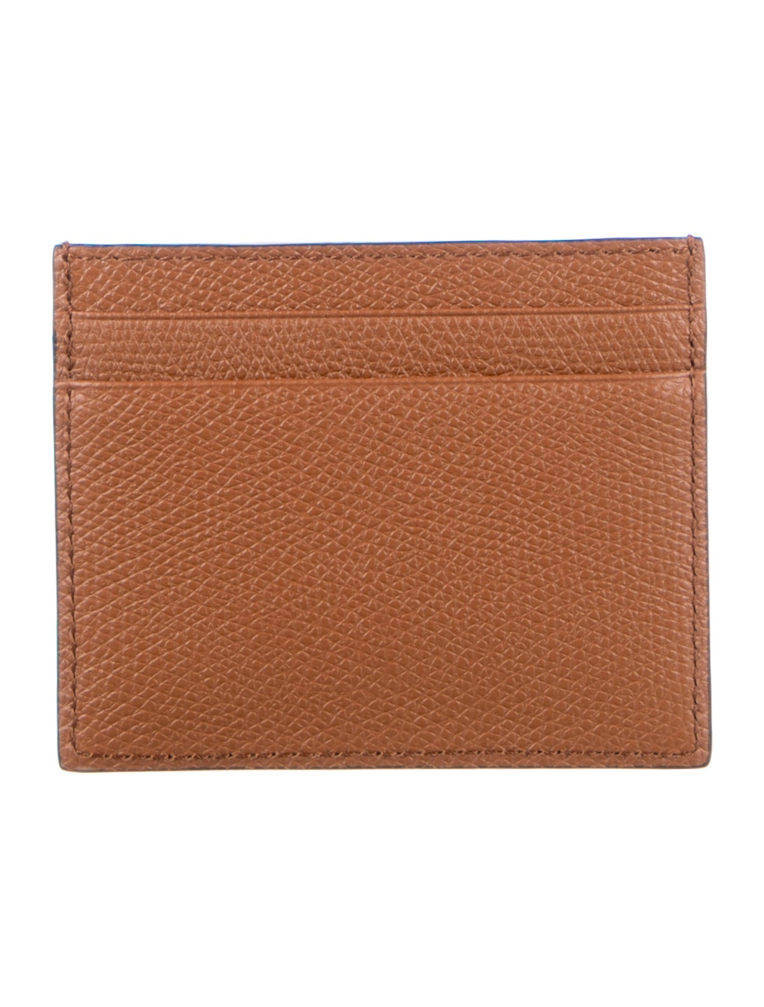 Valentino Vlogo Leather Card Holder