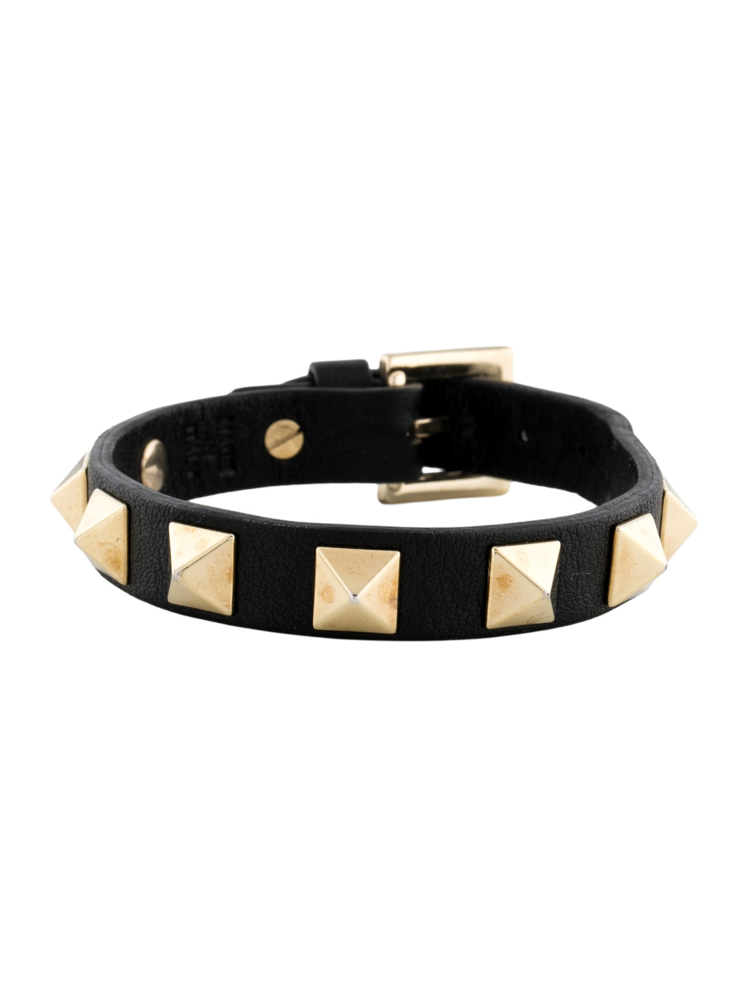 Valentino Leather Rockstud Wrap Bracelet