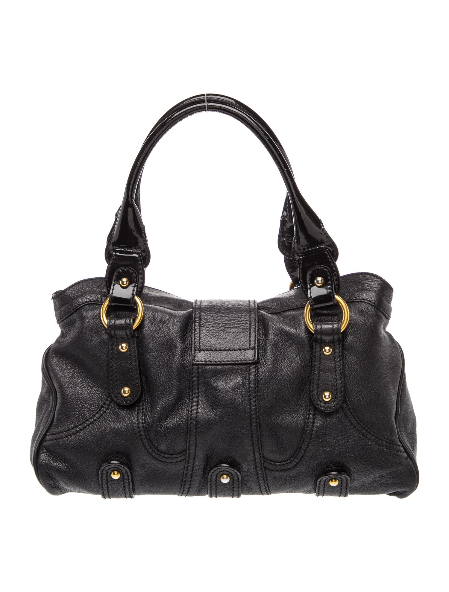 Valentino Leather Catch Vintage - Black Shoulder Bags, Handbags