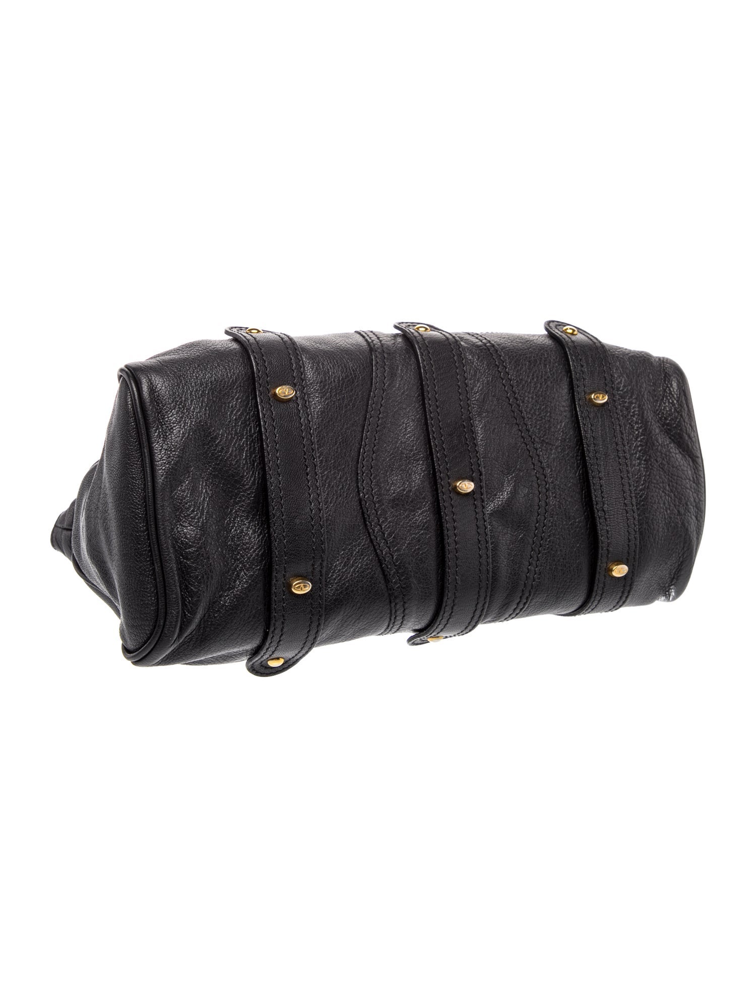 Valentino Leather Catch Vintage - Black Shoulder Bags, Handbags