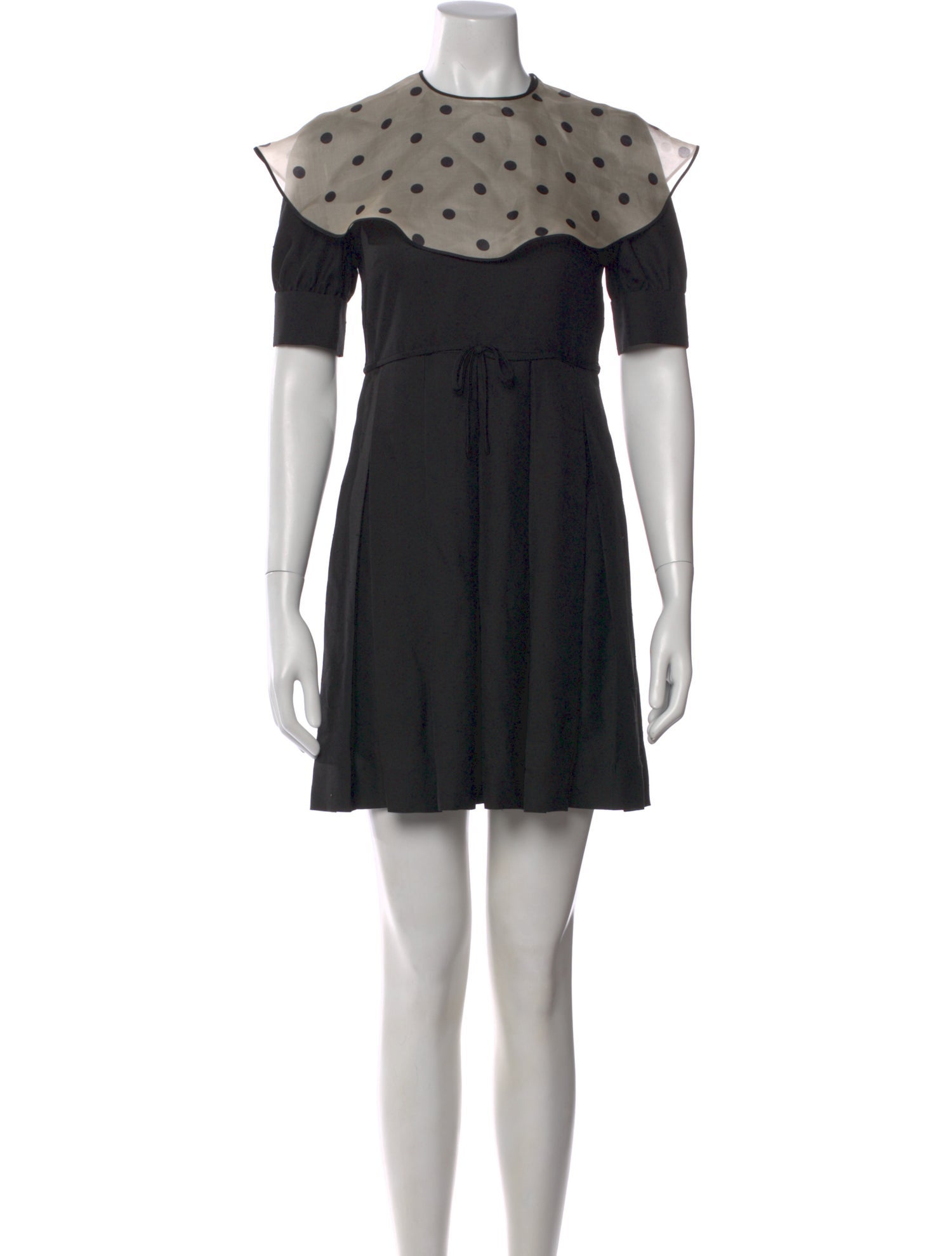 valentino silk a line dress Classic Belted Silk A-Line Dress - Valentino