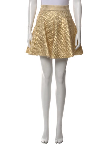 Pre-owned Valentino Virgin Wool Mini Skirt W/ Tags