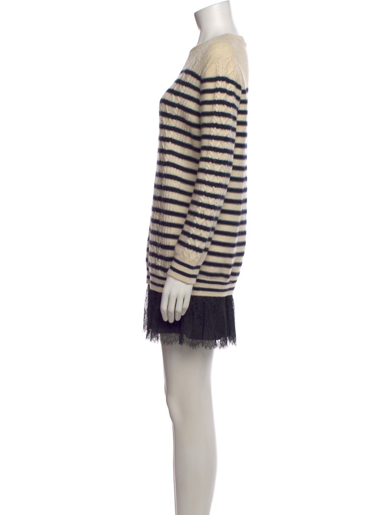 Red Valentino Virgin Wool Mini Dress