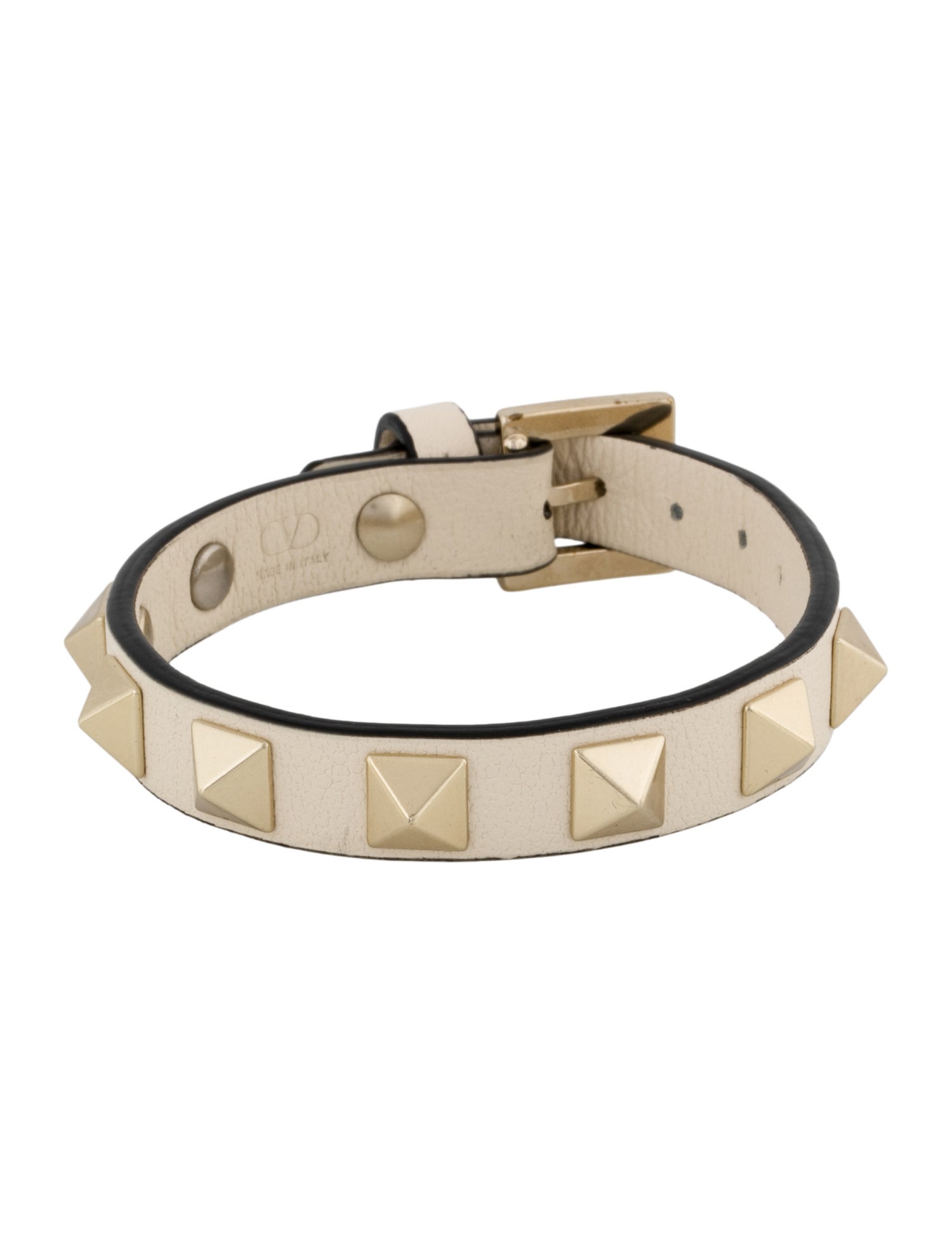 Valentino Leather Rockstud Wrap Bracelet