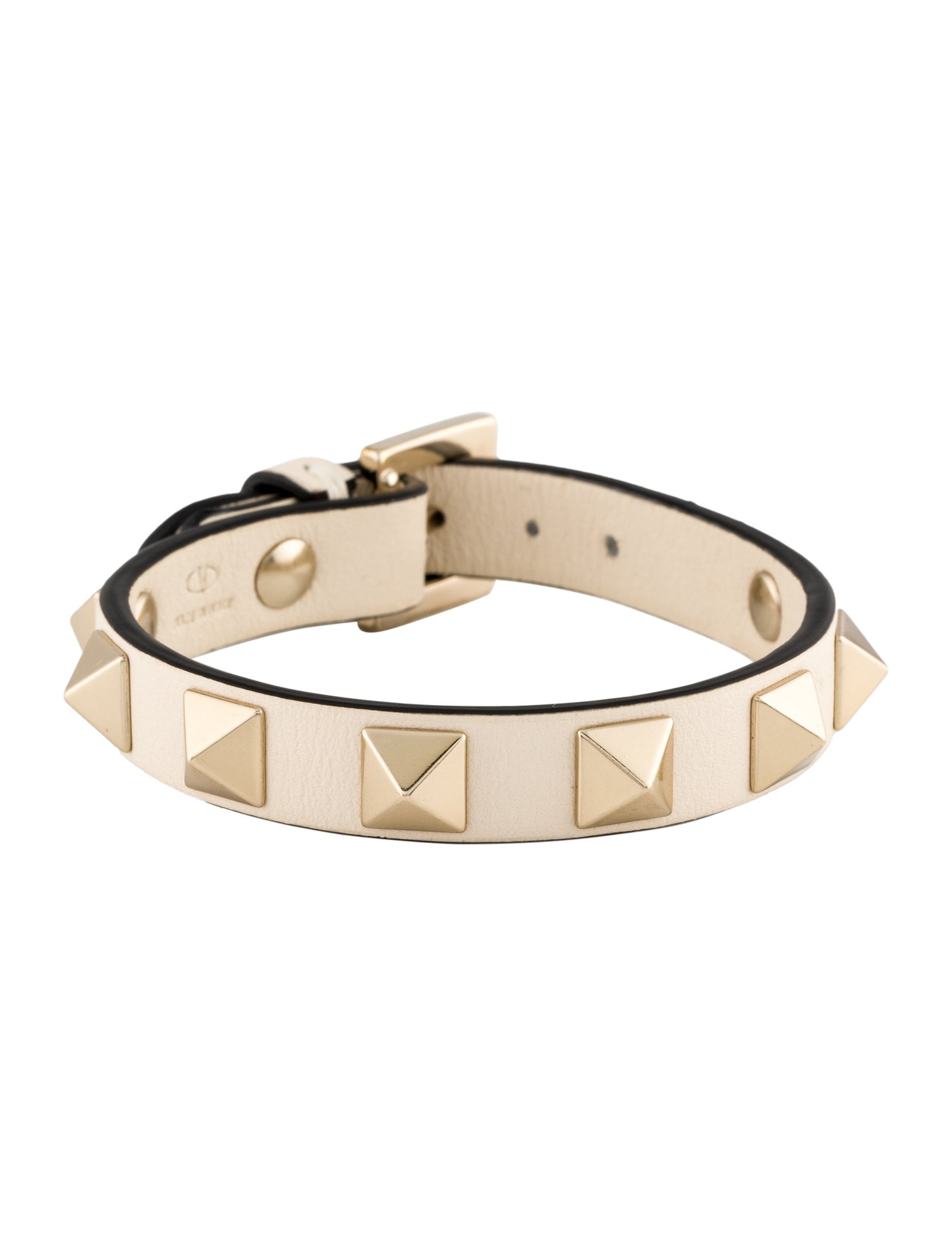 Valentino Rockstud Leather Wrap Bracelet