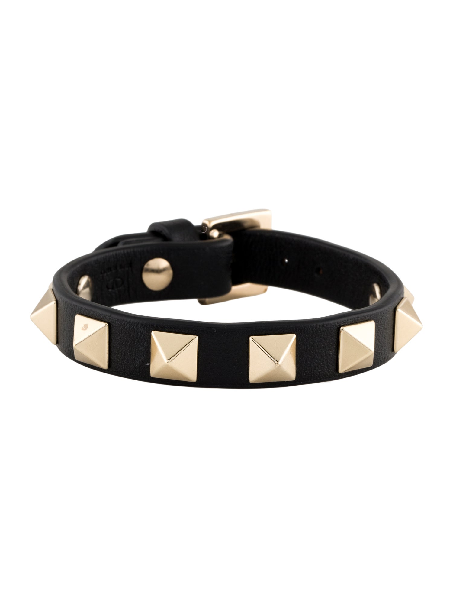 Valentino Rockstud Leather Wrap Bracelet