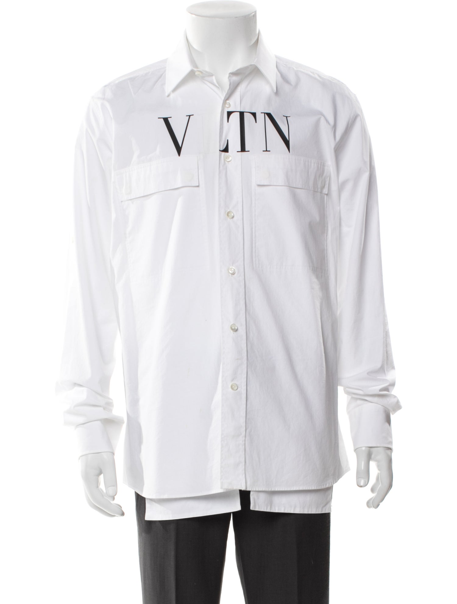 Valentino Rockstud Accents Graphic Print Shirt