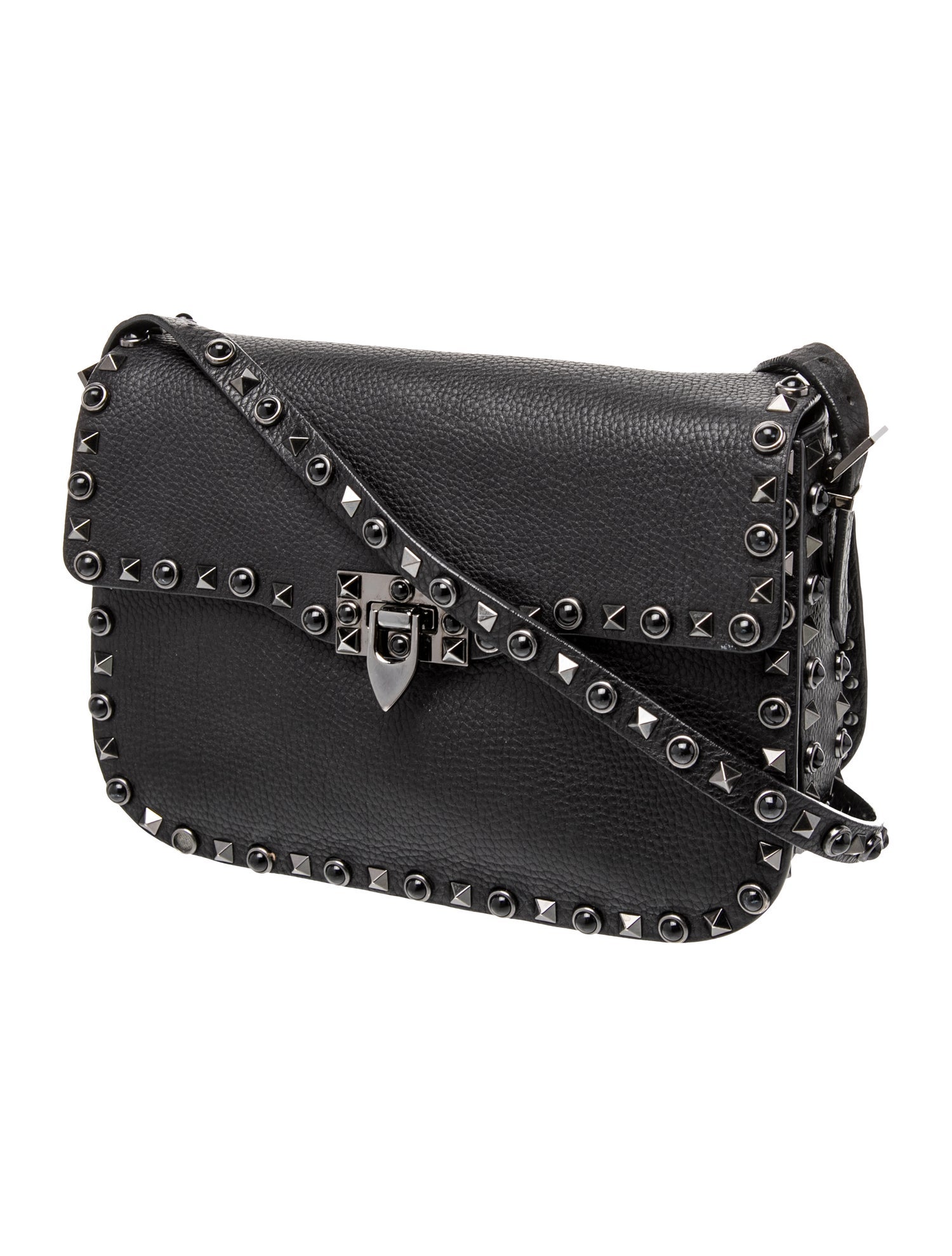 Valentino Rockstud Crossbody Bag - Black Crossbody Bags, Handbags