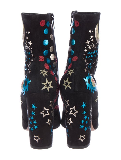 Valentino Suede Astro Couture Ankle Boots Shoes VAL56594 The RealReal