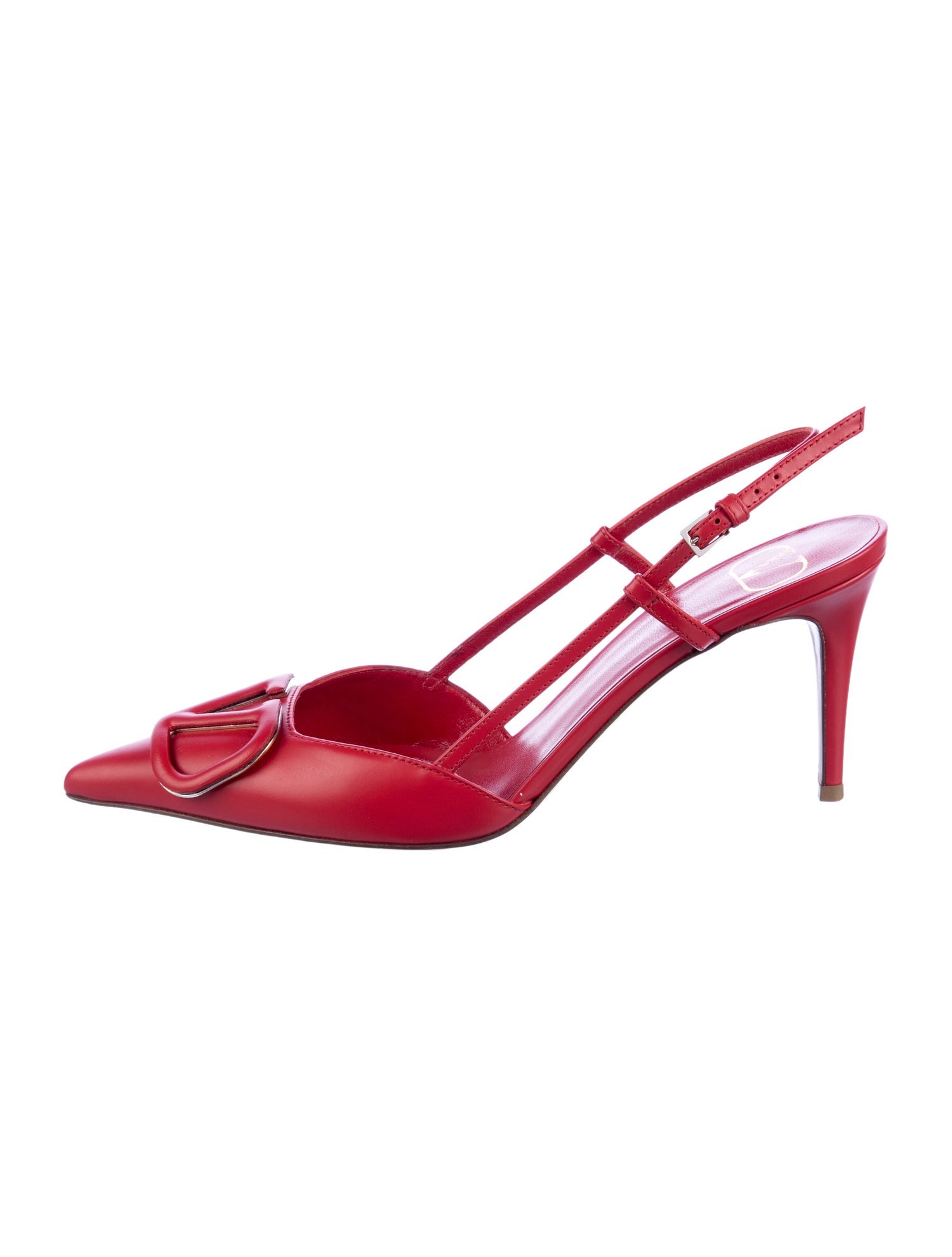 Valentino Leather Slingback Pumps