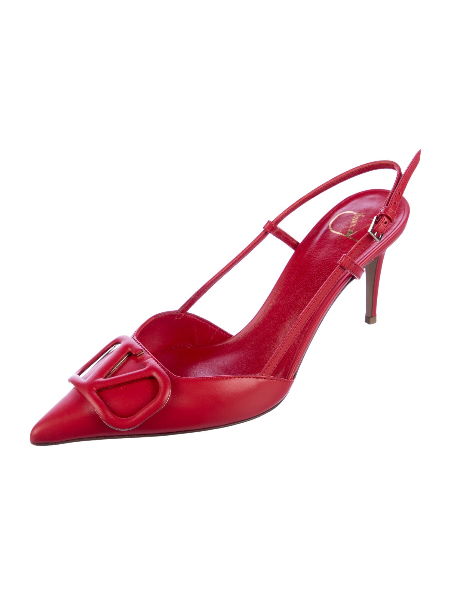 Valentino Leather Slingback Pumps