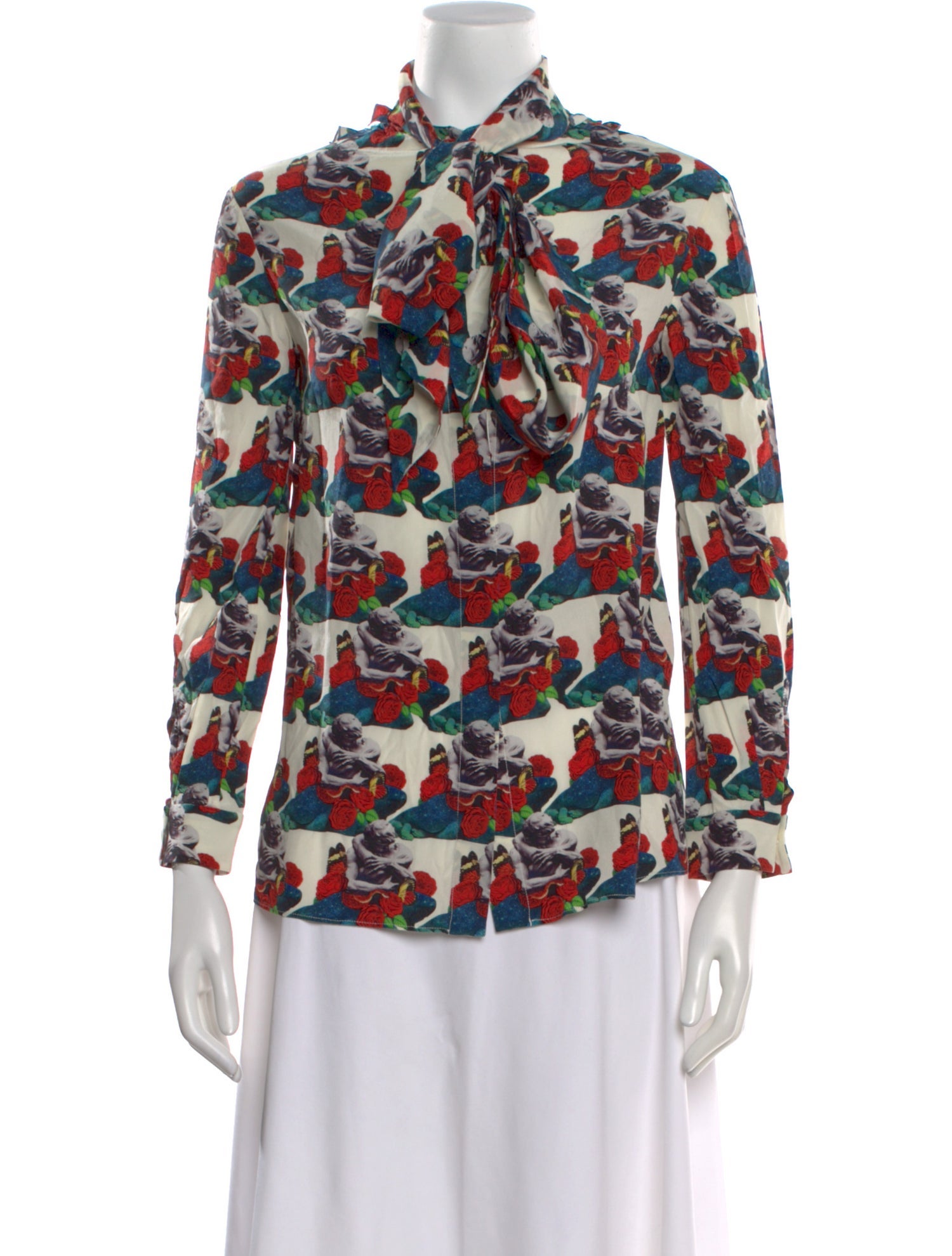 Valentino Silk Printed Blouse