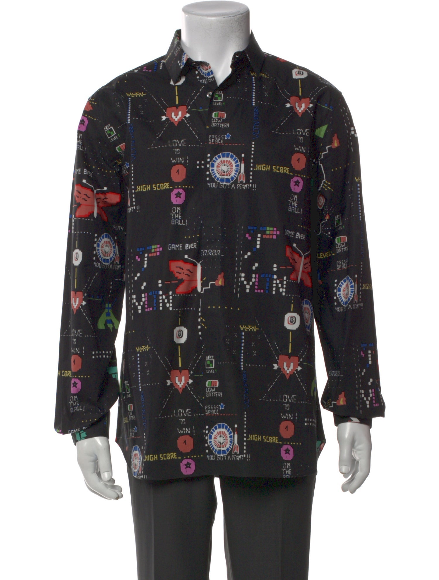 Valentino Printed Long Sleeve Shirt