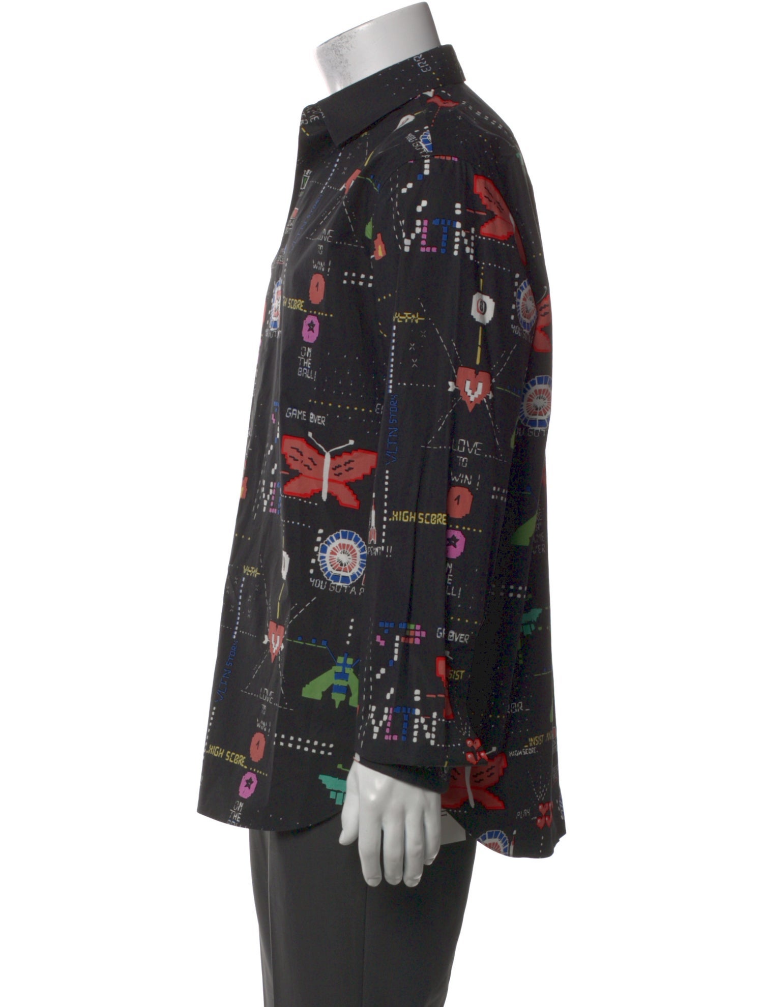 Valentino Printed Long Sleeve Shirt