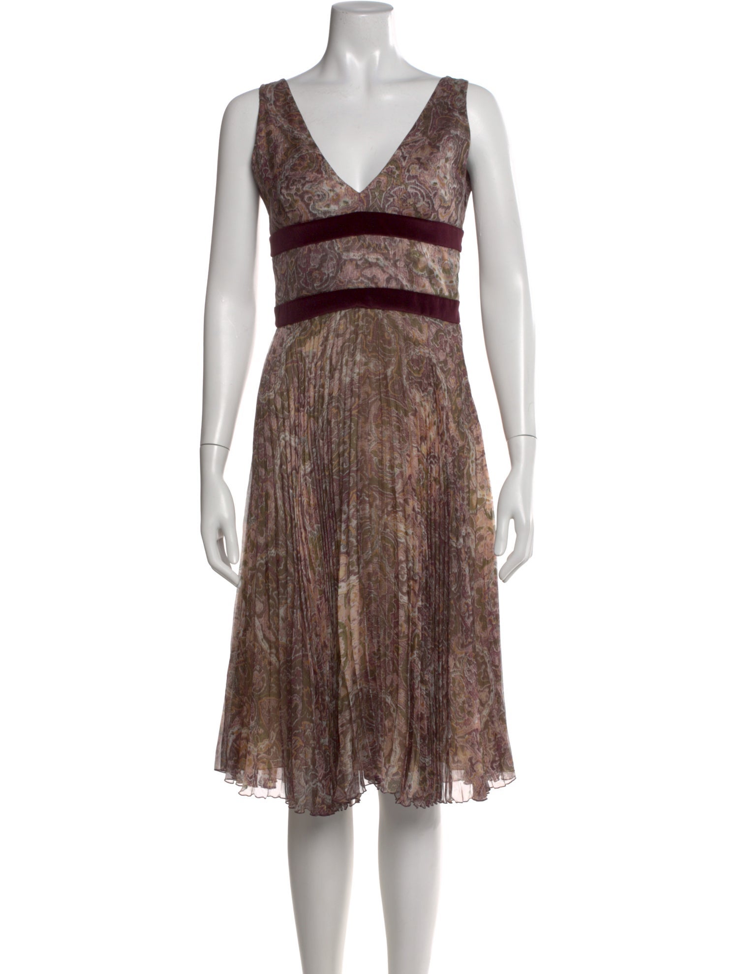 Valentino Silk Knee-Length Dress