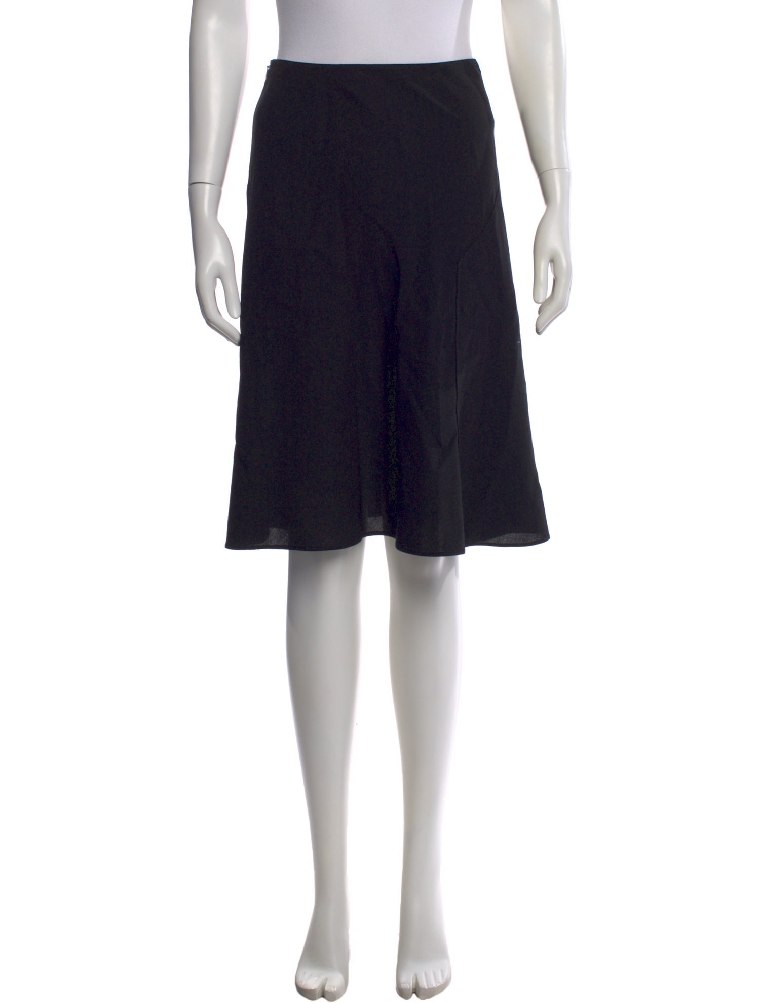 Valentino Pleated Accents Midi Length Skirt
