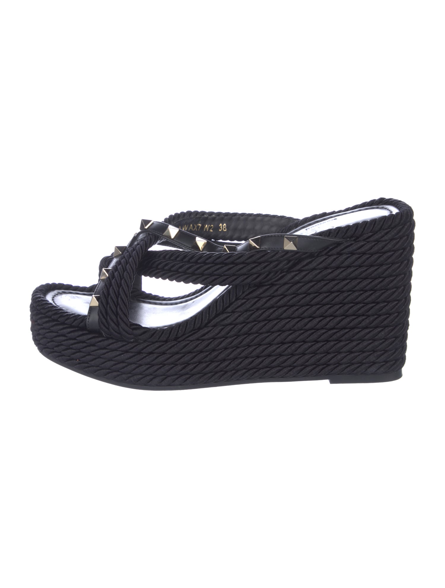 Valentino Rockstud Accents Espadrilles