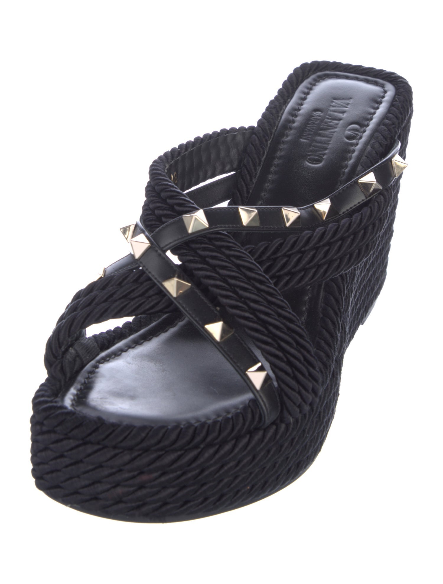 Valentino Rockstud Accents Espadrilles
