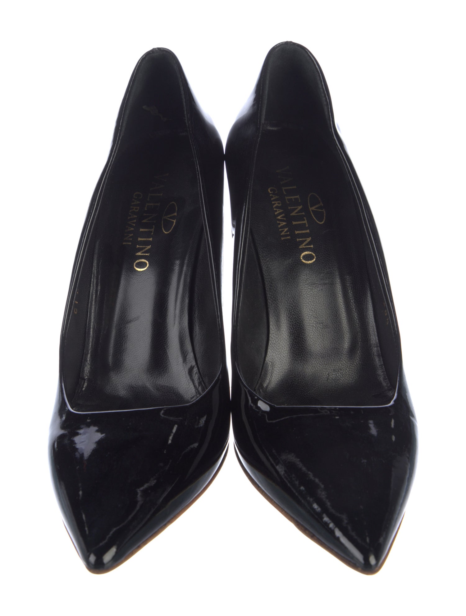 Valentino Rockstud Accents Patent Leather Pumps