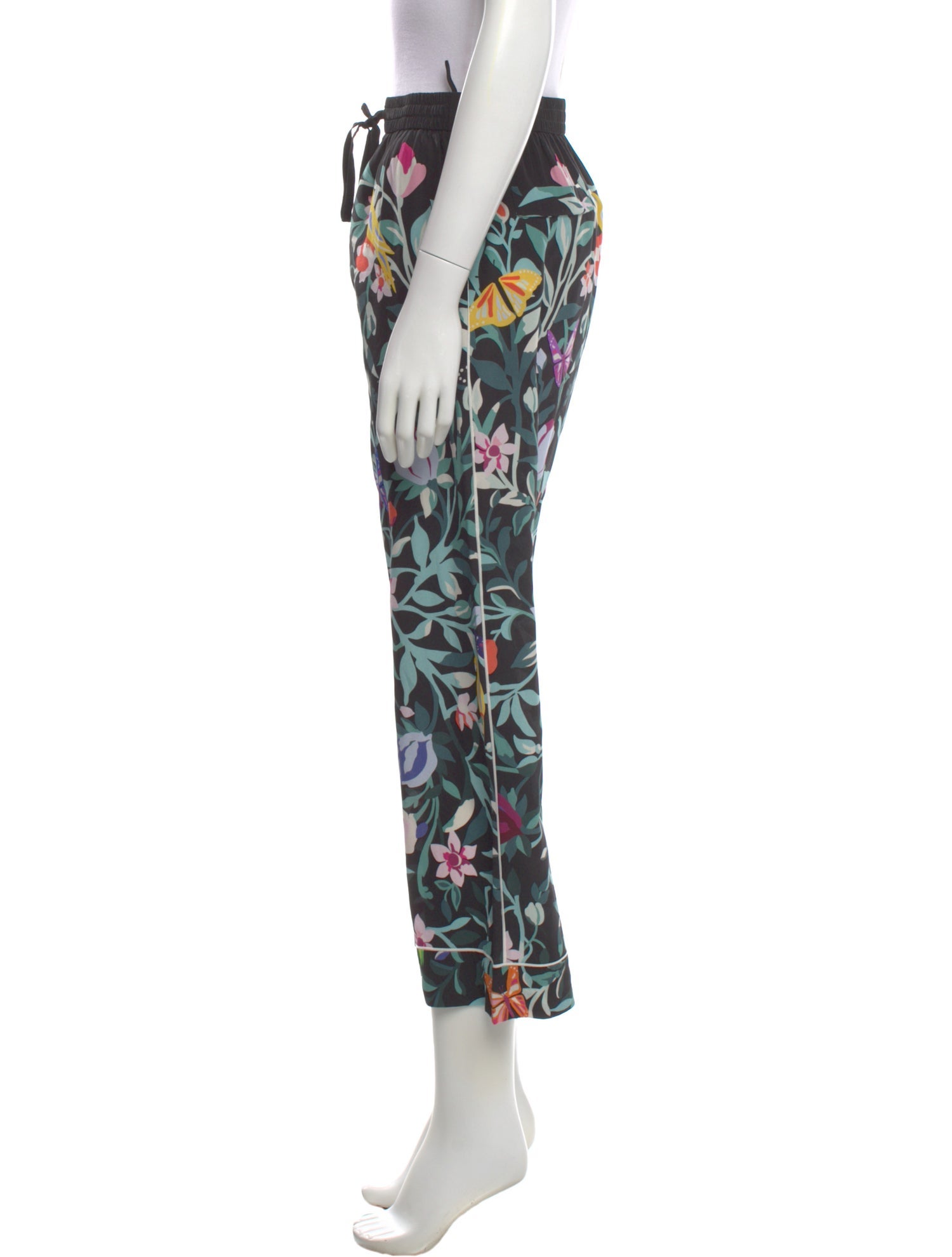 Valentino Silk Wide Leg Pants