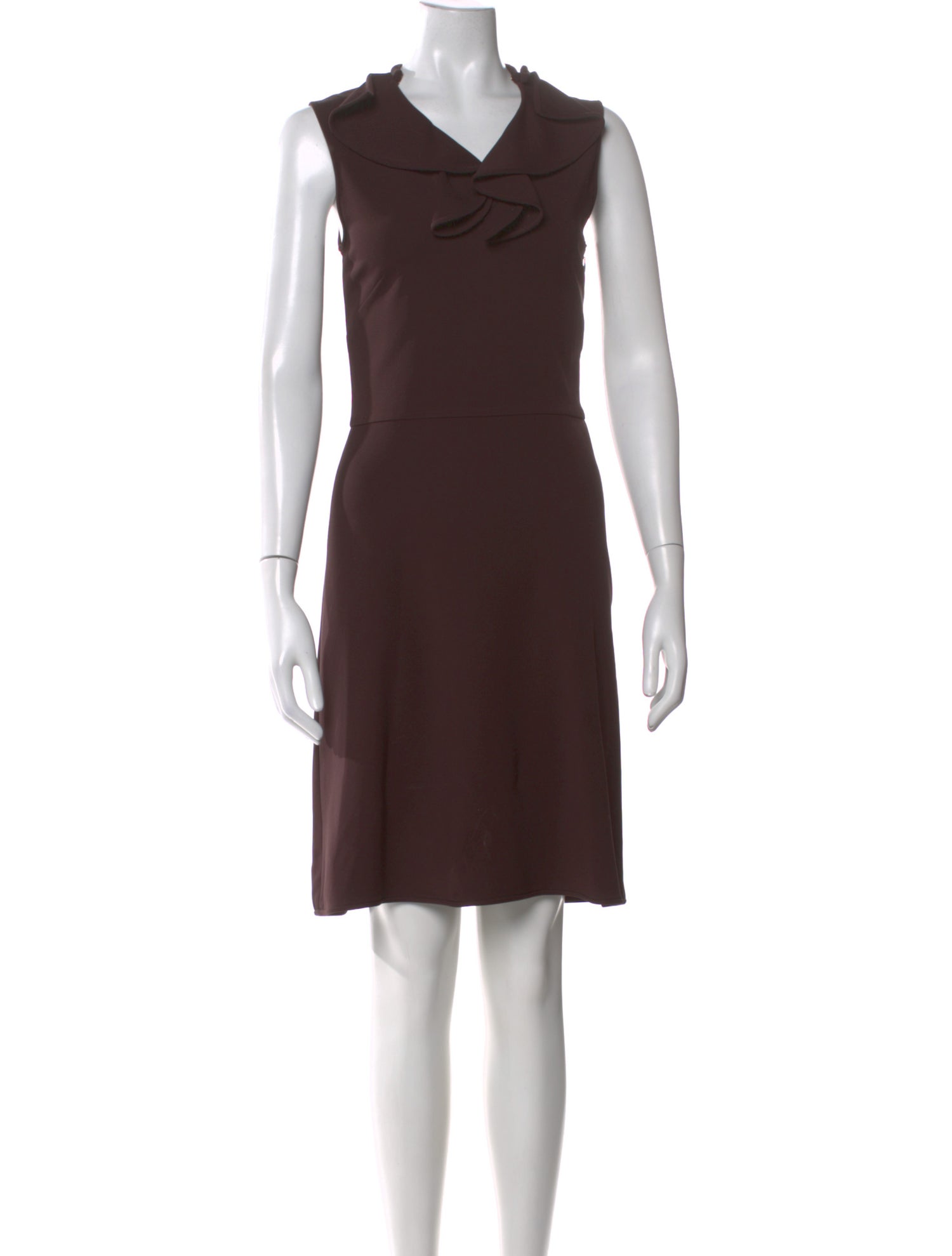 Valentino V-Neck Knee-Length Dress