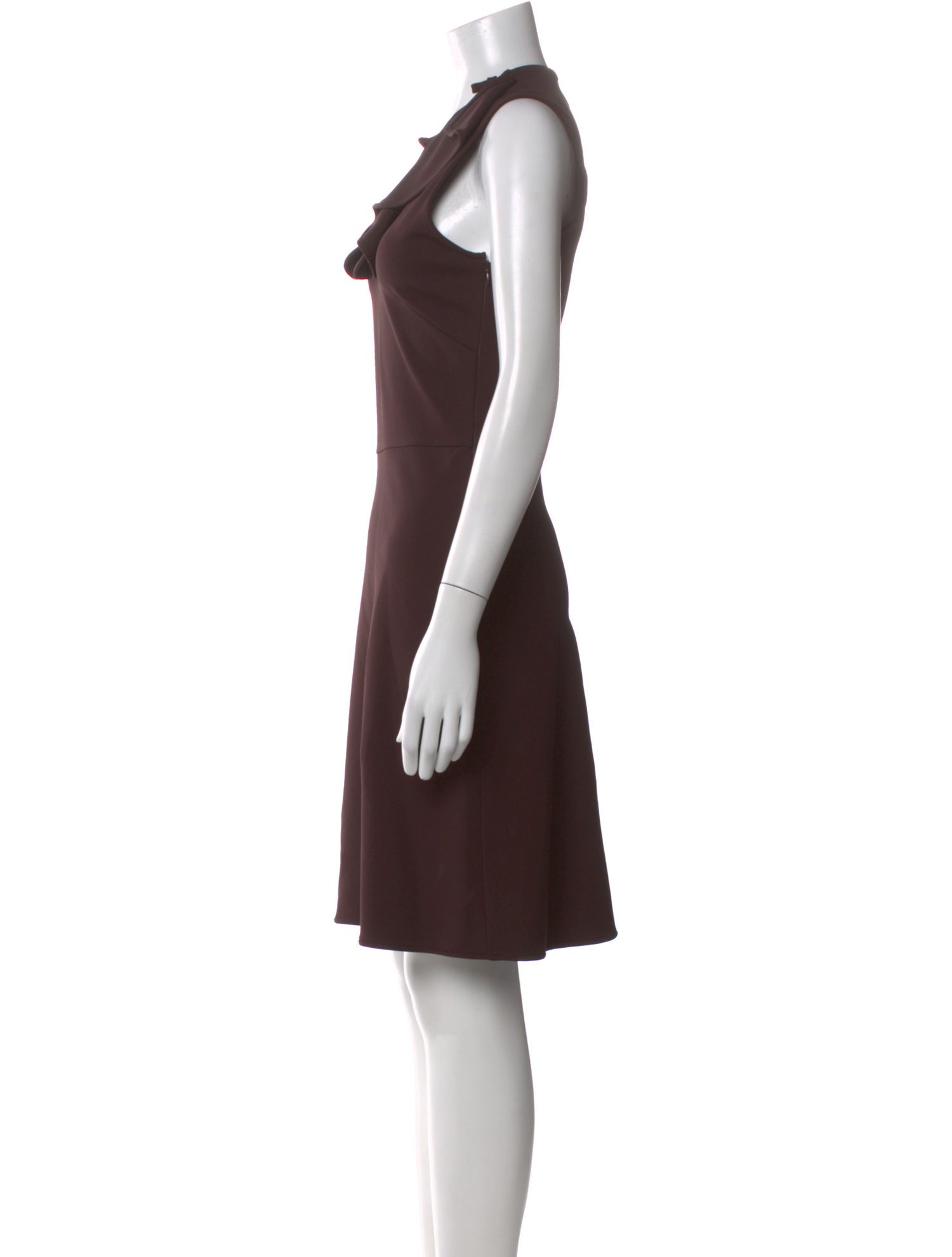 Valentino V-Neck Knee-Length Dress