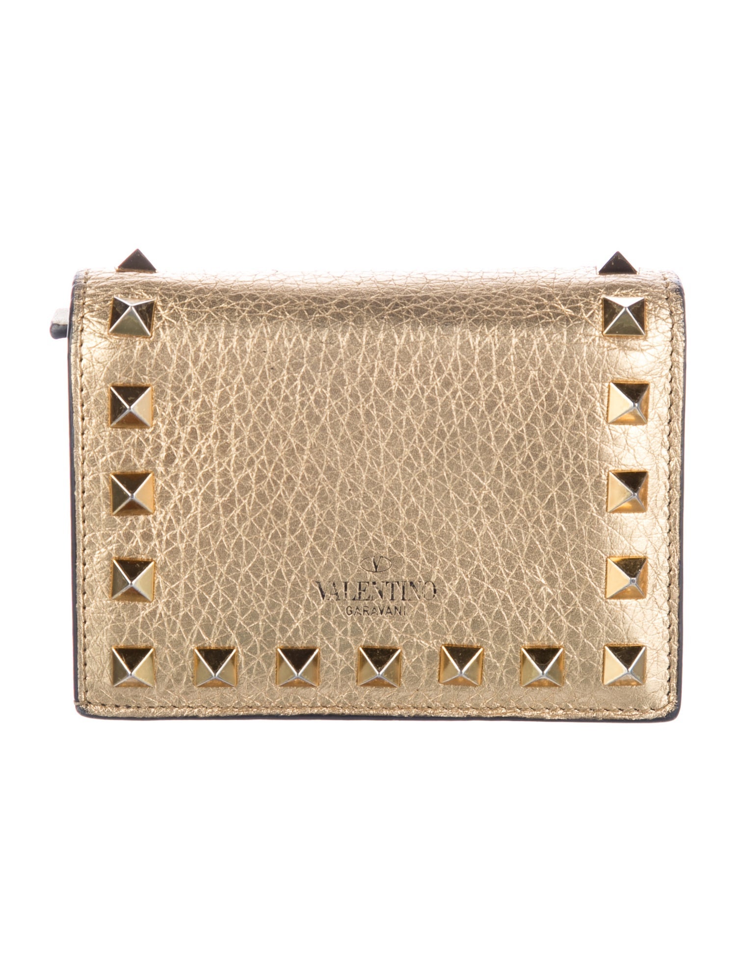 Valentino Leather Compact Wallet