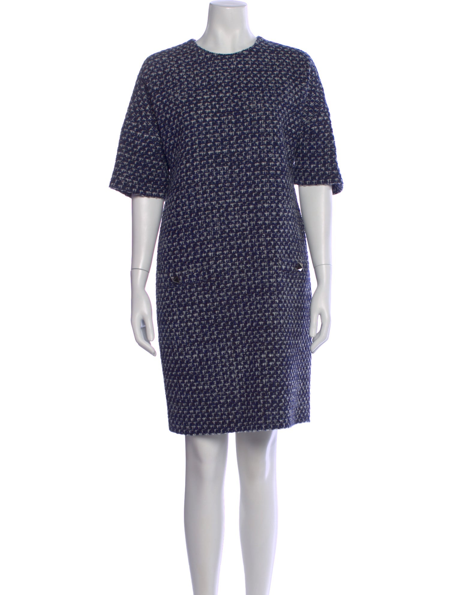 Valentino Virgin Wool Knee-Length Dress w/ Tags