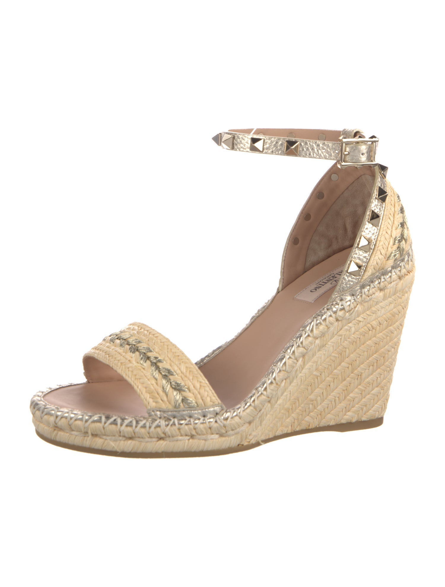 Valentino Rockstud Accents Leather D'Orsay Pumps