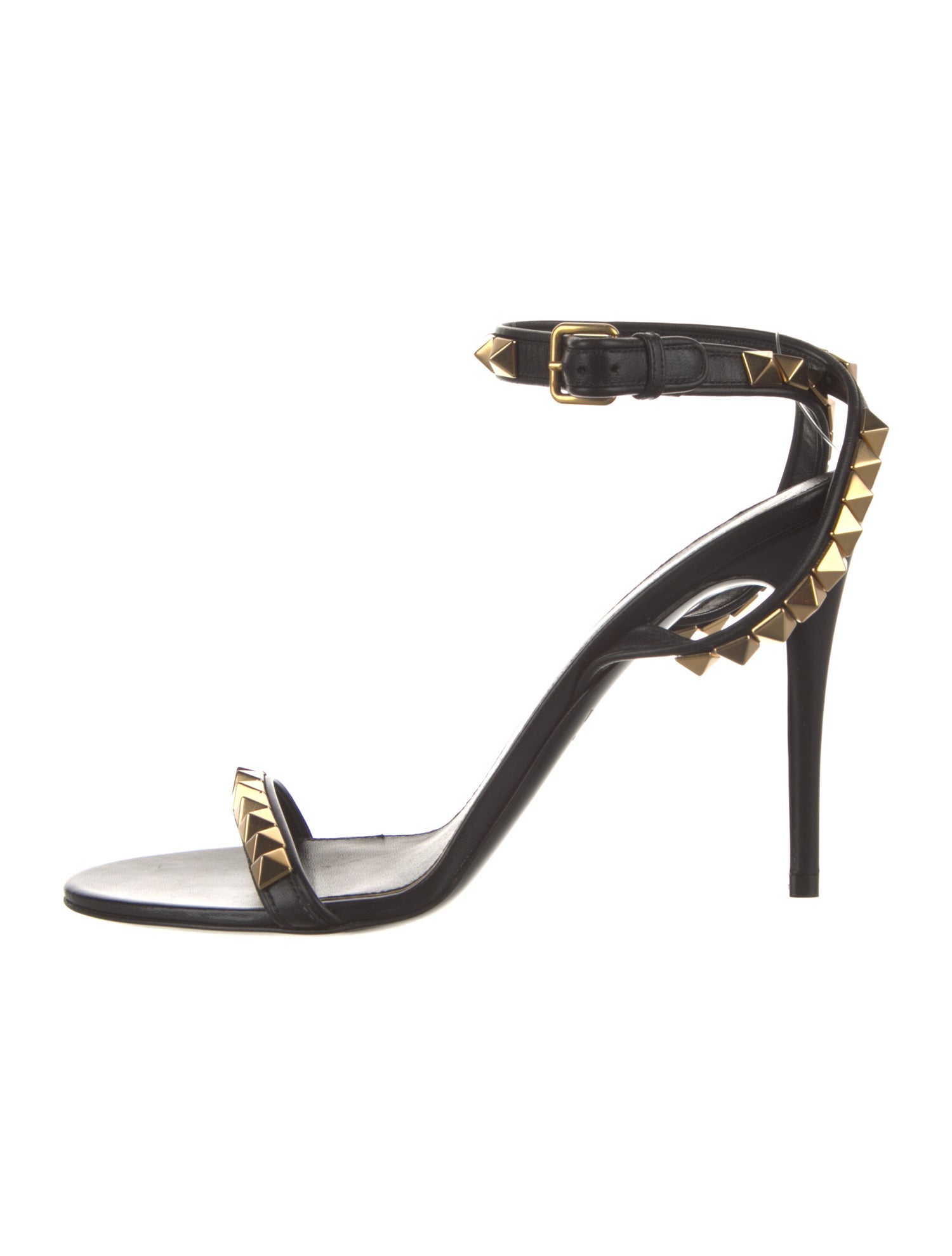Valentino Rockstud Accents Leather Sandals