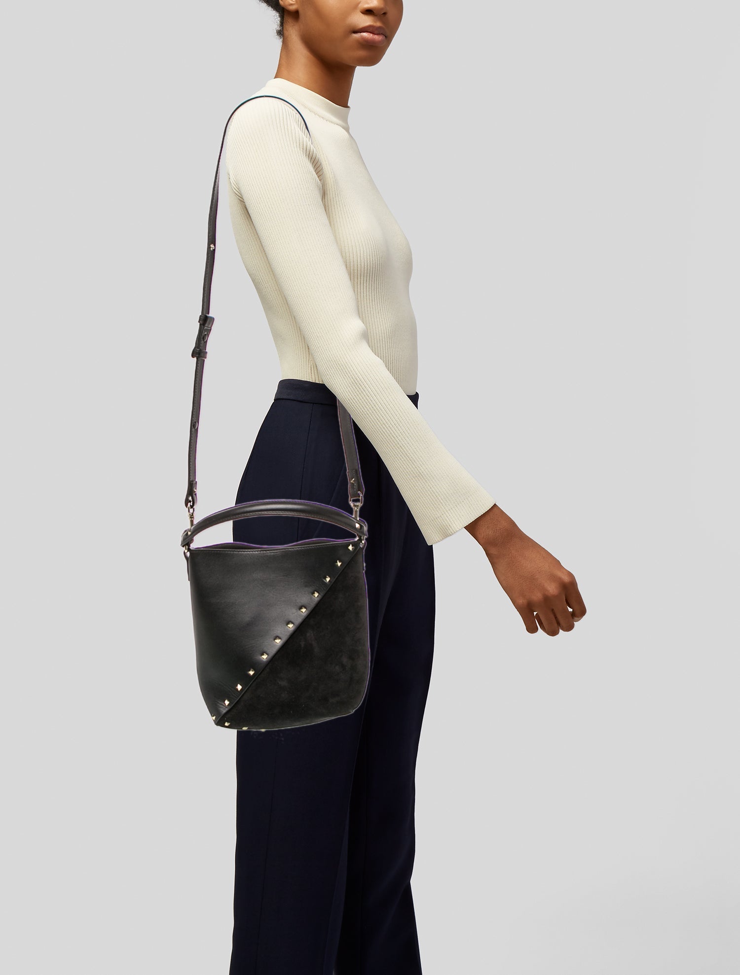 Valentino Rockstud Bucket Bag