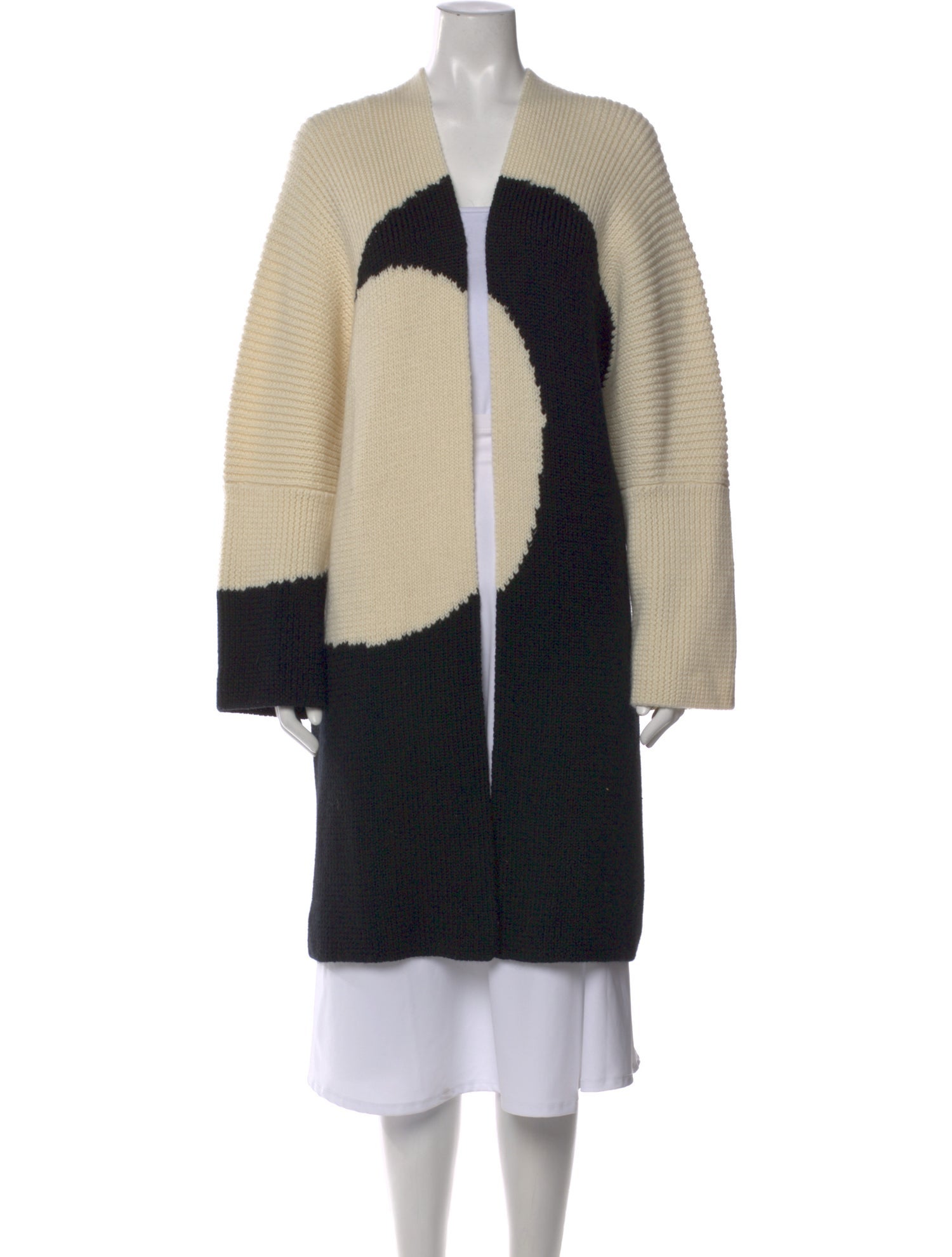 Valentino Virgin Wool Colorblock Pattern Sweater