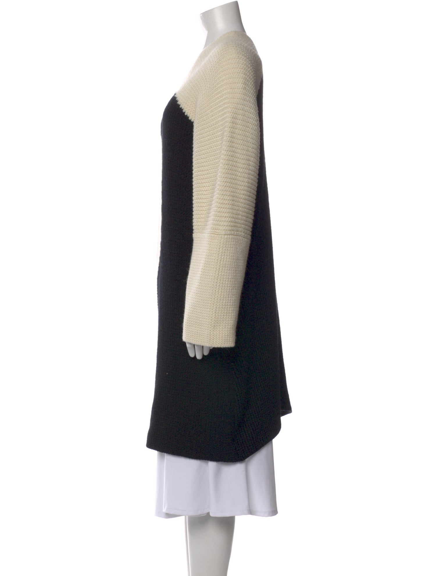 Valentino Virgin Wool Colorblock Pattern Sweater