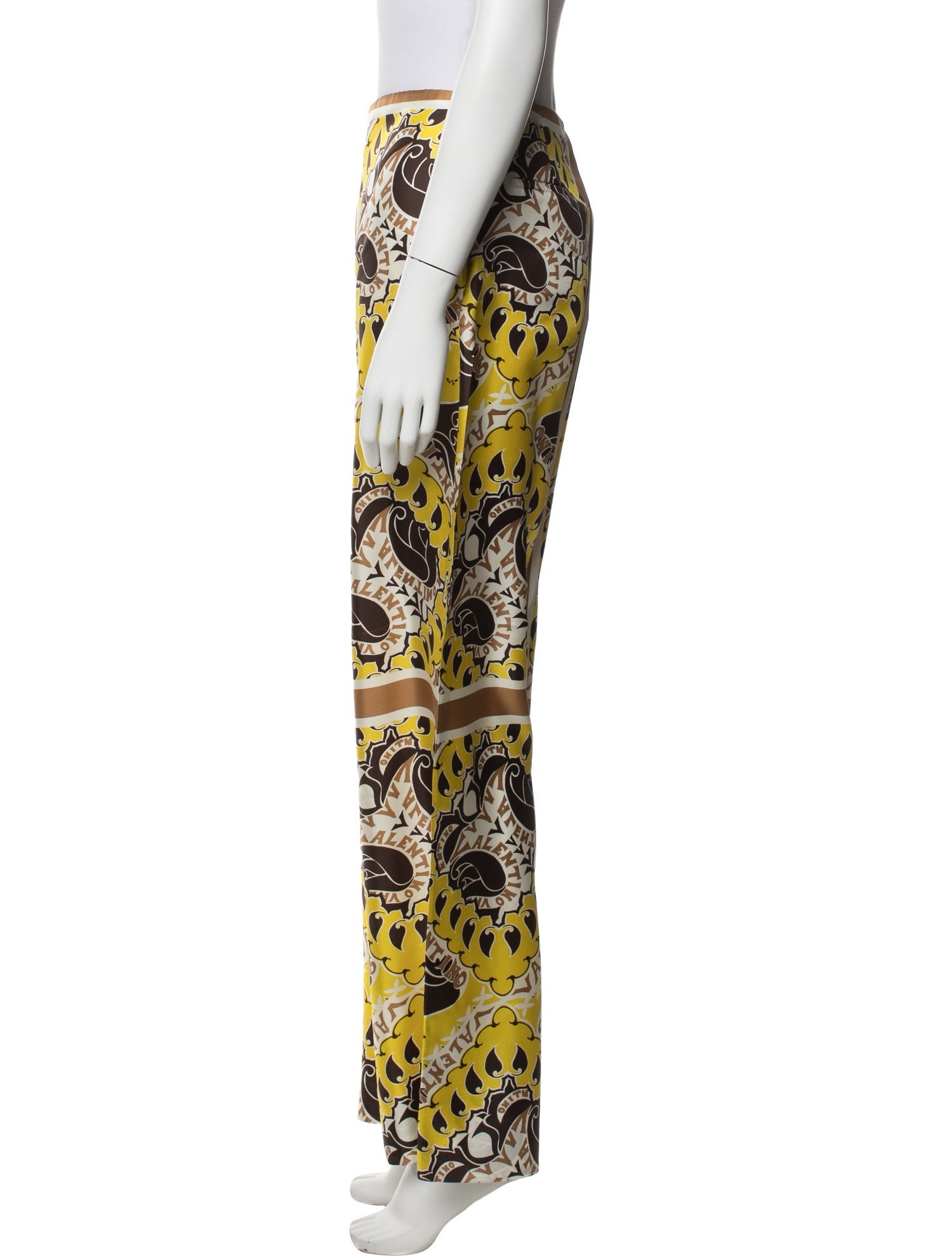 Valentino Silk Wide Leg Pants