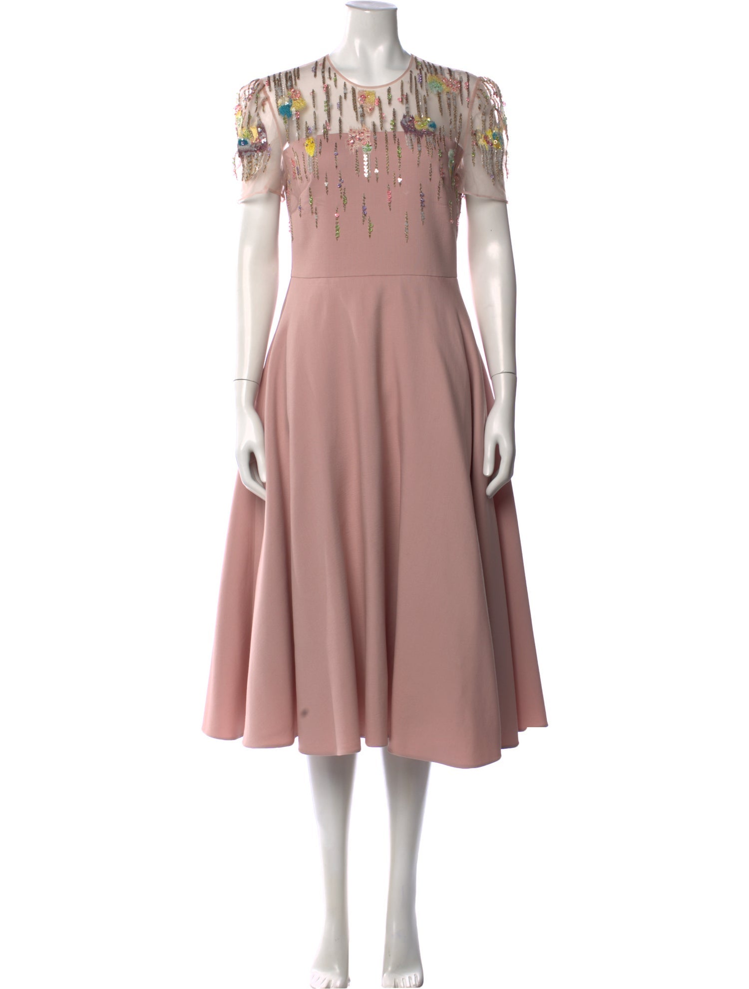 Valentino Virgin Wool Midi Length Dress
